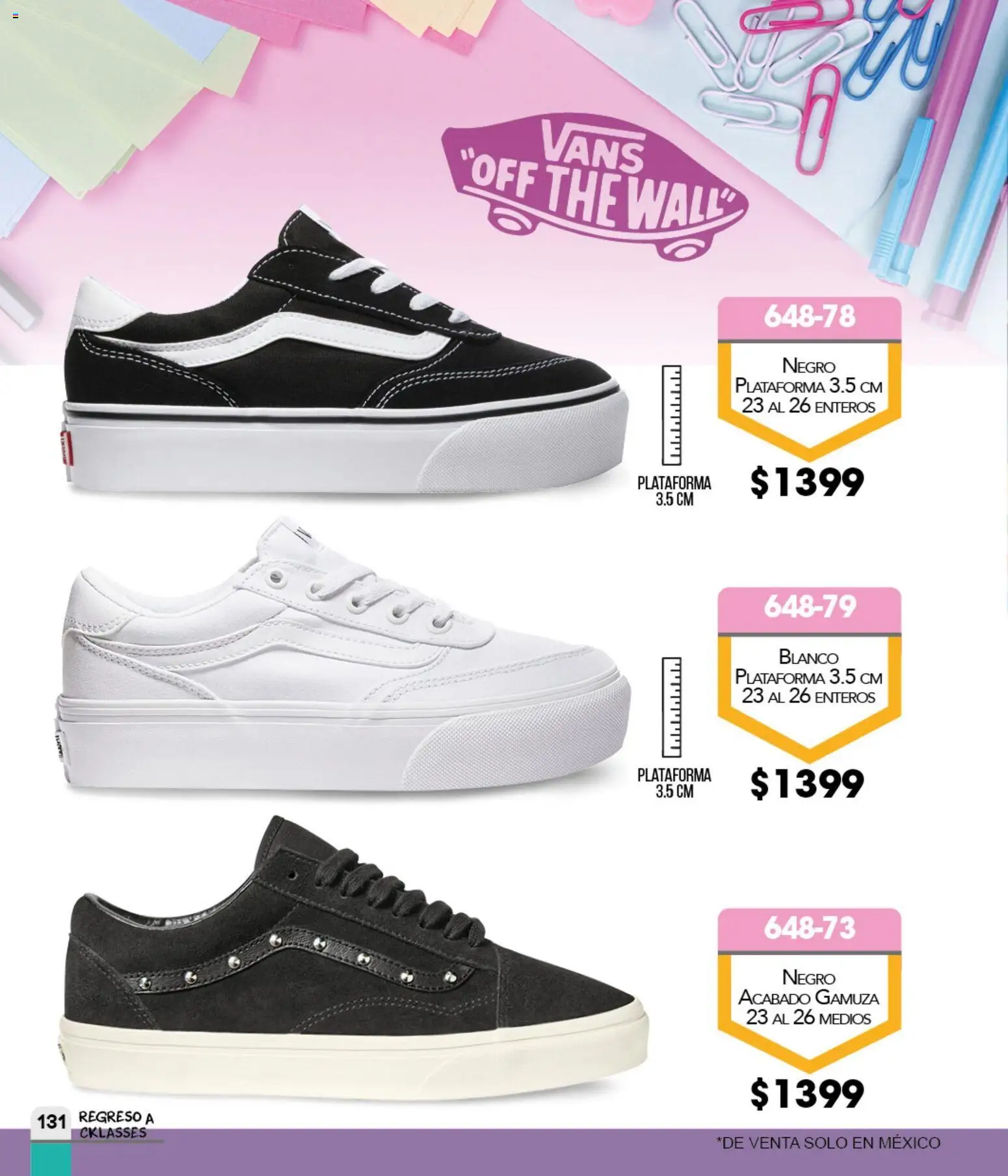 Nuevas ofertas de Cklass válidas en toda la República Mexicana desde el 06.01.2026. ¡Encuentra las mejores ofertas en Cklass catálogo Regreso a clases 2026! | Página: 132 | Productos: Gamuza