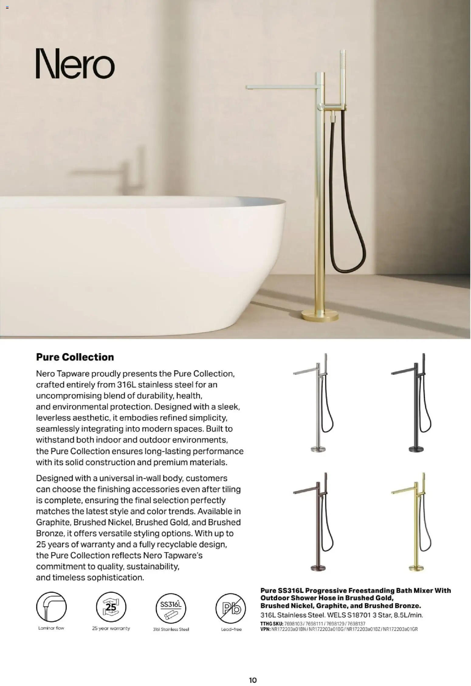 Mitre 10 catalogue - valid from 13.02.2026 | Page: 10 | Products: Bath, Shower, Accessories, Mixer
