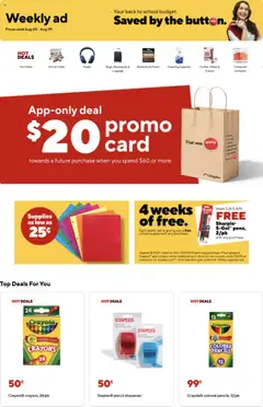 Preview of Staples weekly ads valid from 03.08.2025