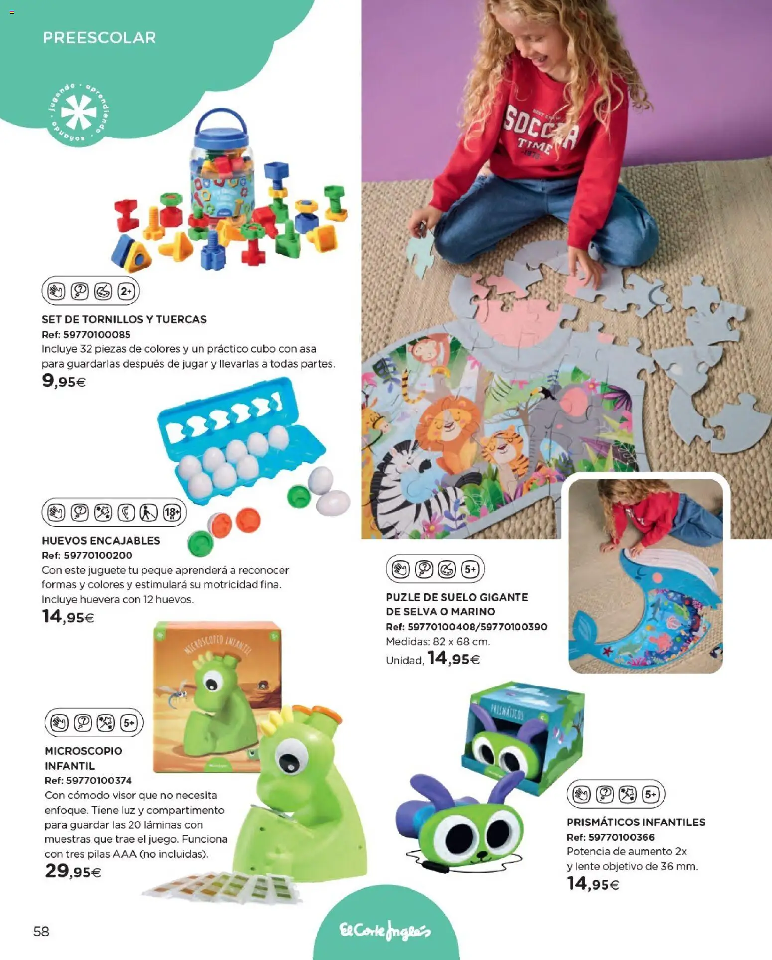 Nuevas ofertas de El Corte Inglés válidas en toda la República Mexicana desde el 27.10.2025. ¡Encuentra las mejores ofertas en El Corte Inglés catálogo Juguetes! | Página: 58 | Productos: Huevos, Pilas