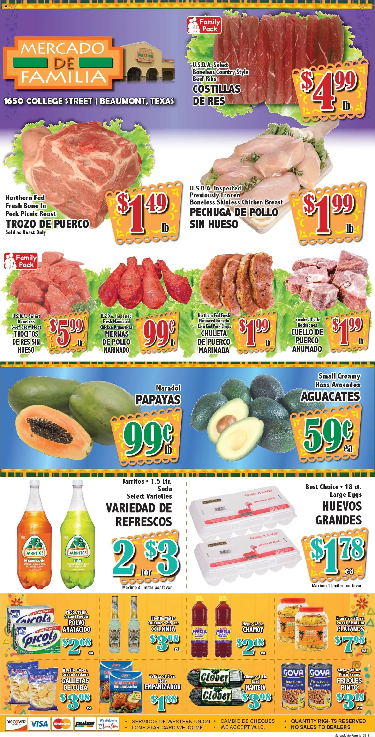 Market Basket Ad - valid from 25.03.2026 | Page: 1 | Products: Powder, Pork, Water, Sugar