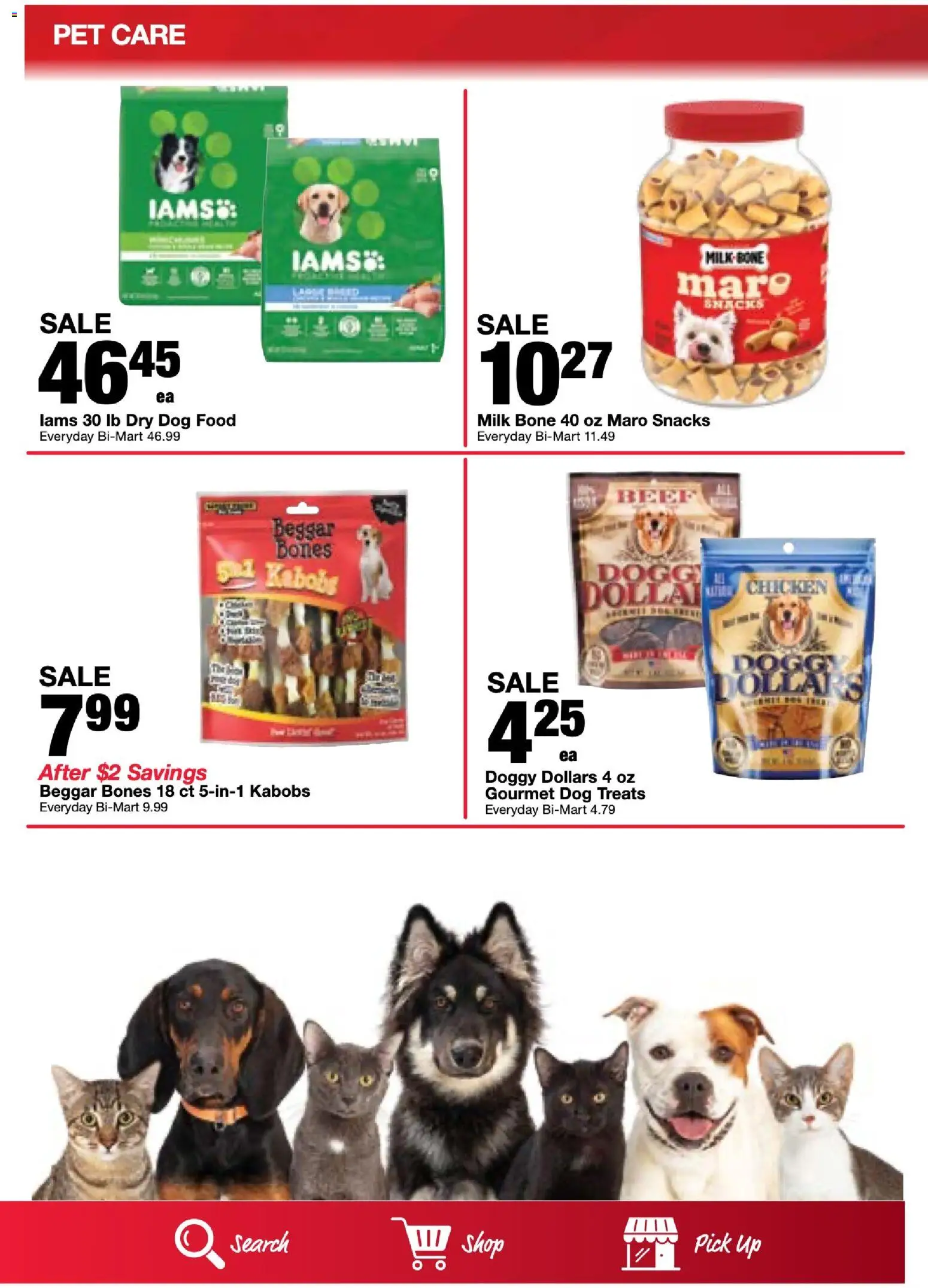 Bi-Mart Weekly Ad - valid from 20.01.2026 | Page: 19 | Products: Dog Treats, Dog Food, Milk