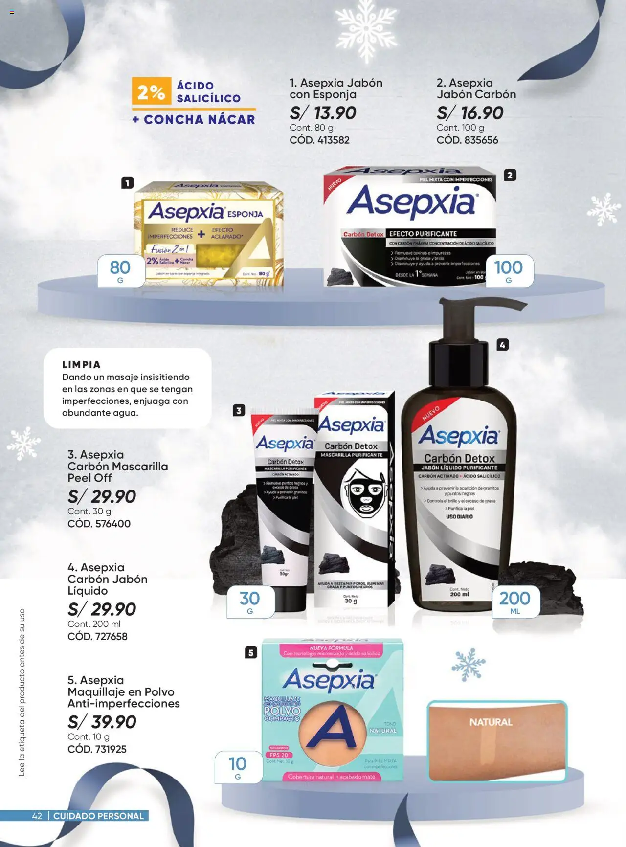 Catálogo Azzorti válido desde 15.10.2025 | Página: 42 | Productos: Esponja, Jabón, Maquillaje, Polvo