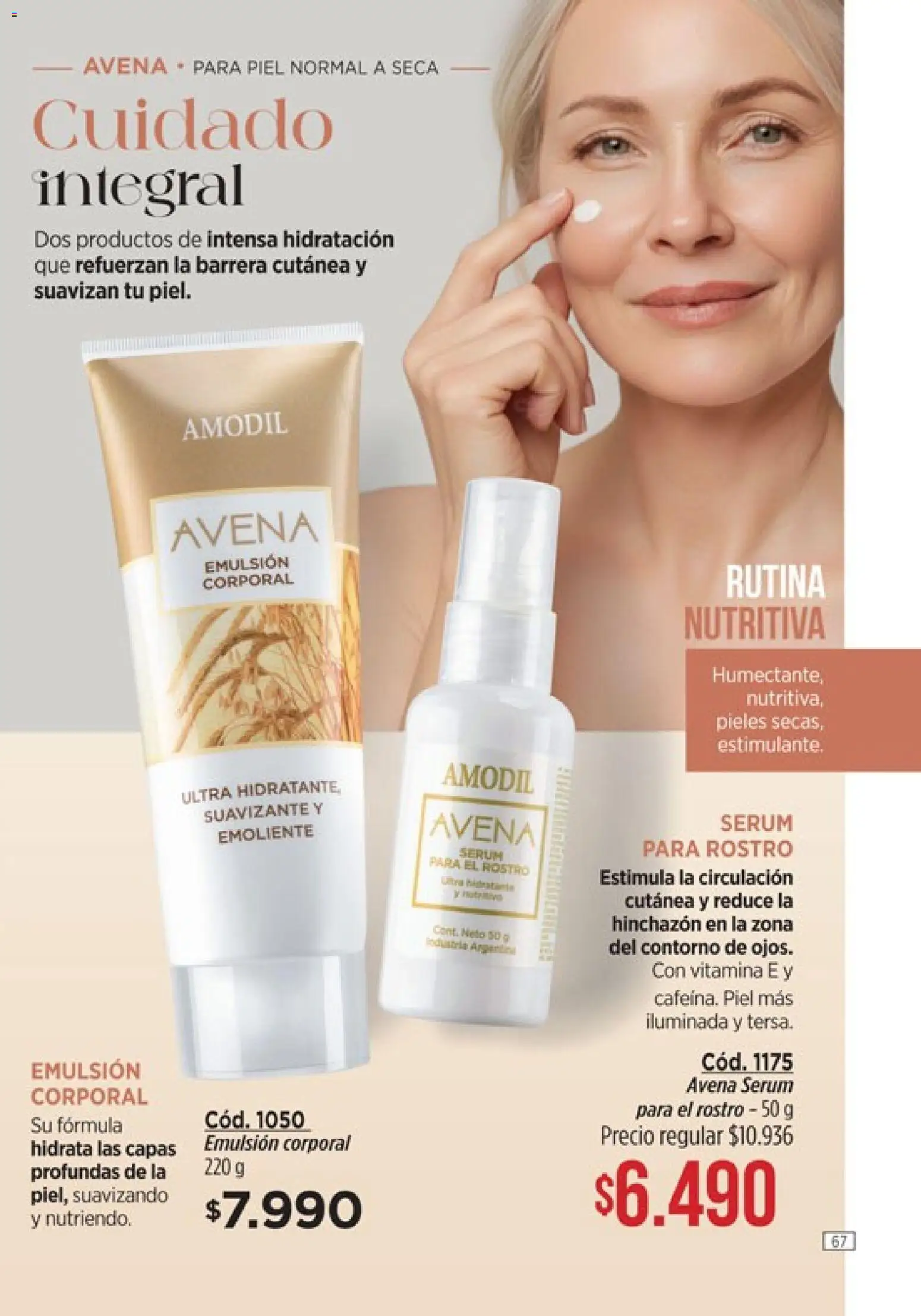 Catálogo Amodil Campaña 3 │ válido desde el 01.03.2026 | Página: 67 | Productos: Serum, Contorno, Emulsión, Suavizante