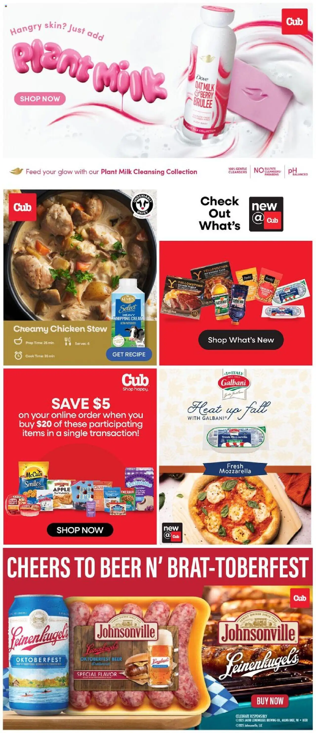 Cub Foods Weekly Ad - valid from 12.10.2025 | Page: 9 | Products: Milk, Beer, Cream