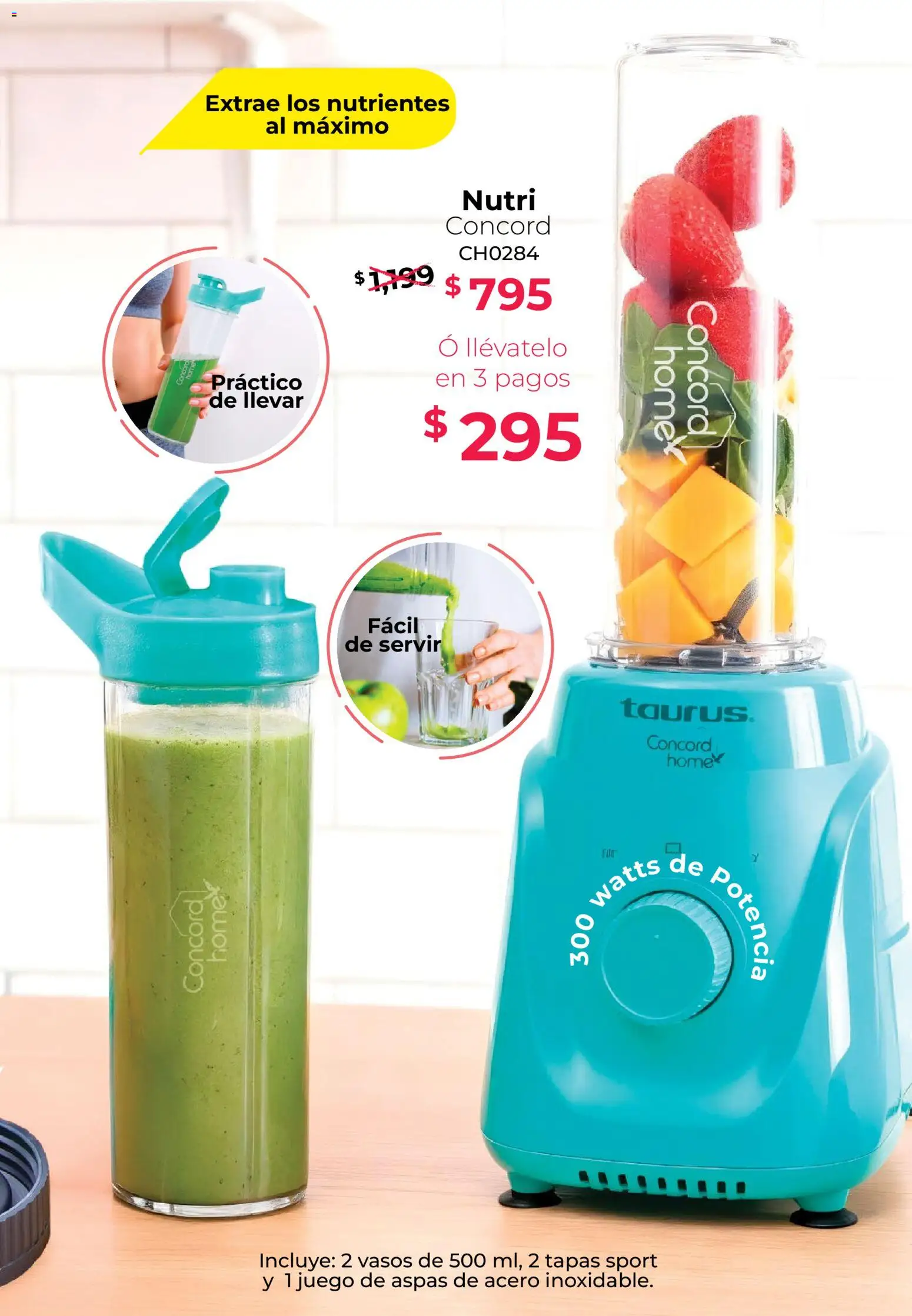 Nuevas ofertas de Colchas Concord válidas en toda la República Mexicana desde el 01.01.2026. ¡Encuentra las mejores ofertas en Colchas Concord catálogo! | Página: 14 | Productos: Juego, Vasos