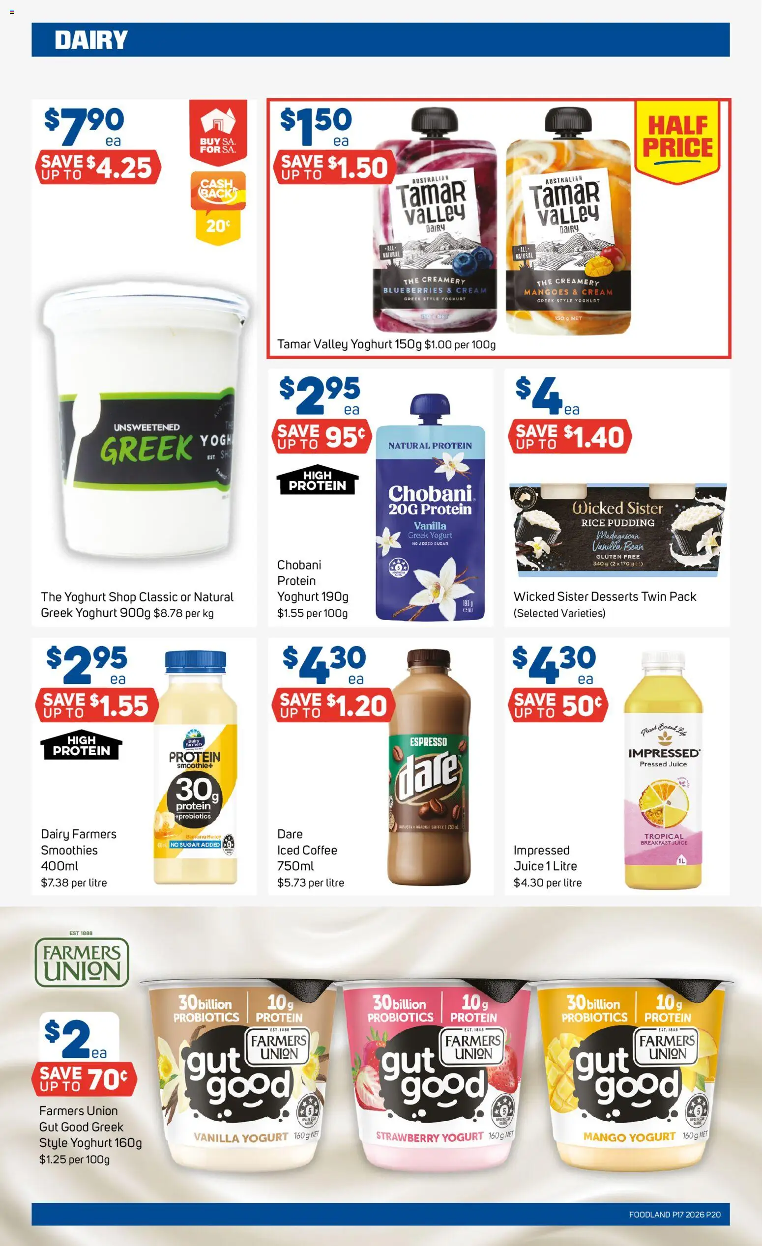 Foodland catalogue - valid from 22.04.2026 | Page: 20 | Products: Dairy, Coffee, Honey, Sugar