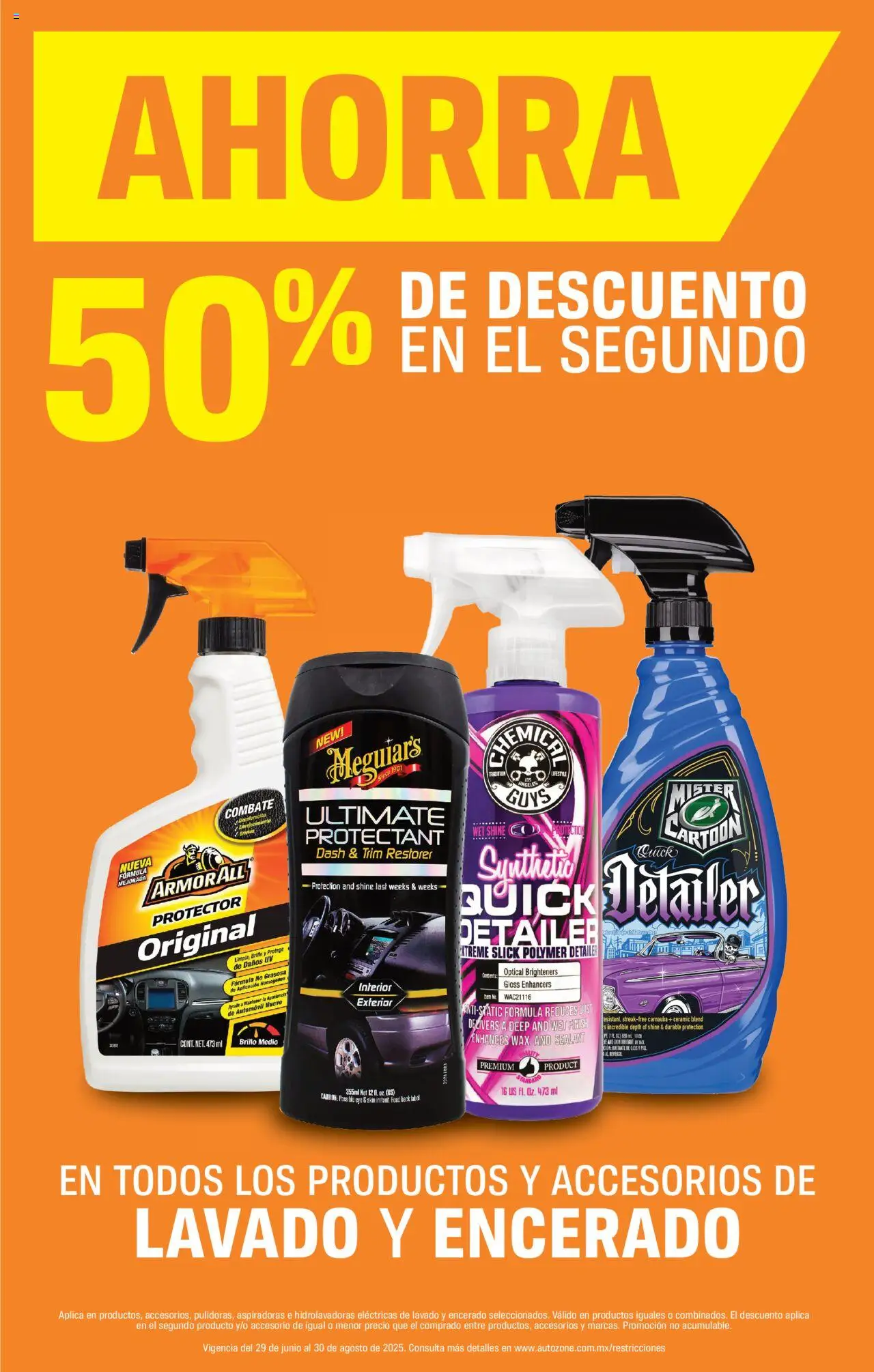 Nuevas ofertas de AutoZone válidas en toda la República Mexicana desde el 29.06.2025. ¡Encuentra las mejores ofertas en AutoZone catálogo! | Página: 3 | Productos: Brillo