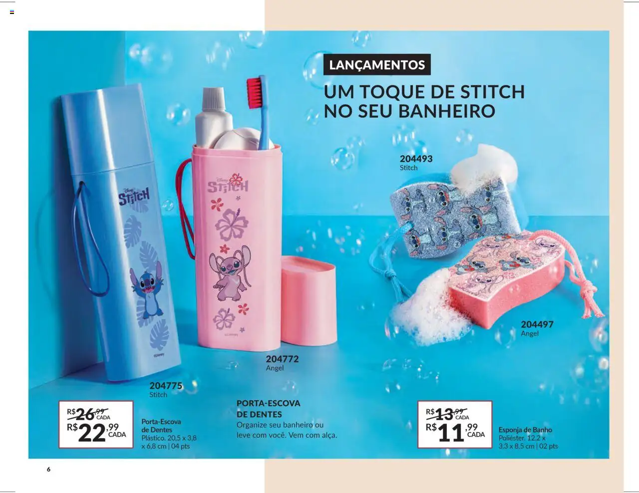 Avon Folheto - válido de 16.06.2025 | Página: 6 | Produtos: Esponja, Esponja de banho