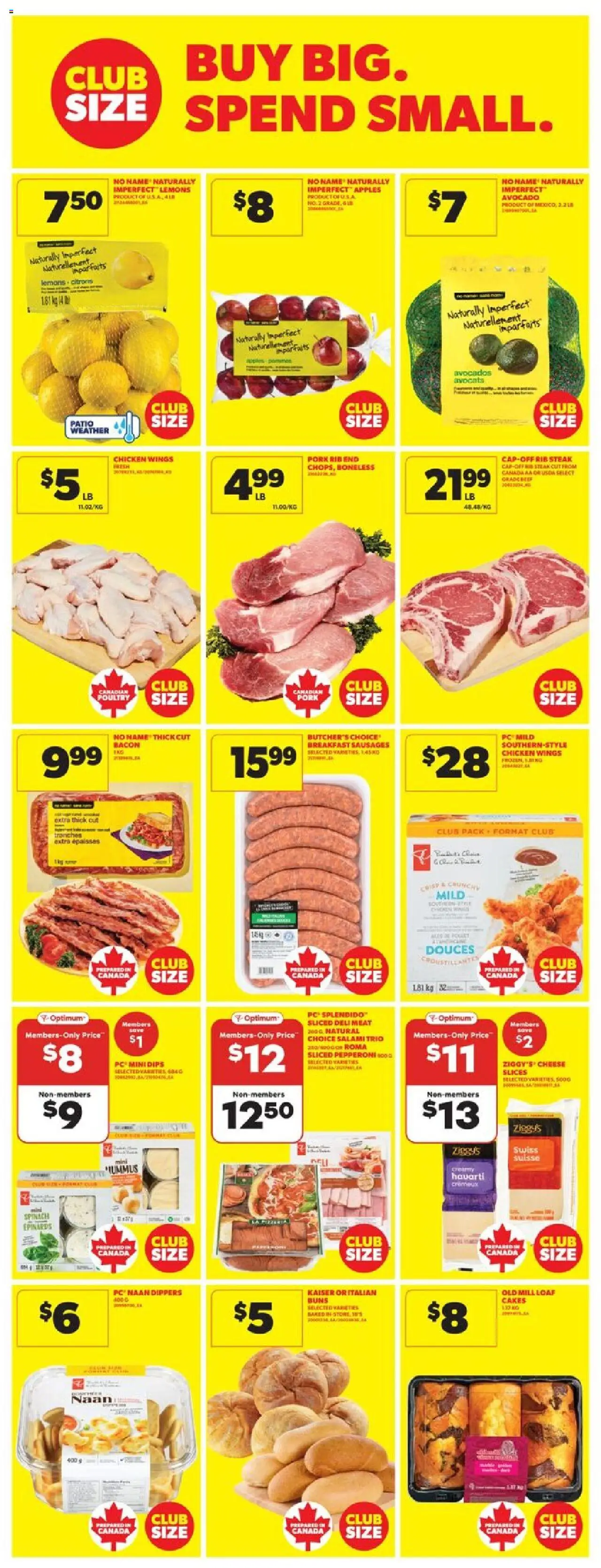 Real Canadian Superstore flyer valid from 14.08.2025 | Page: 17 | Products: PC, Cheese, Salami, Apples