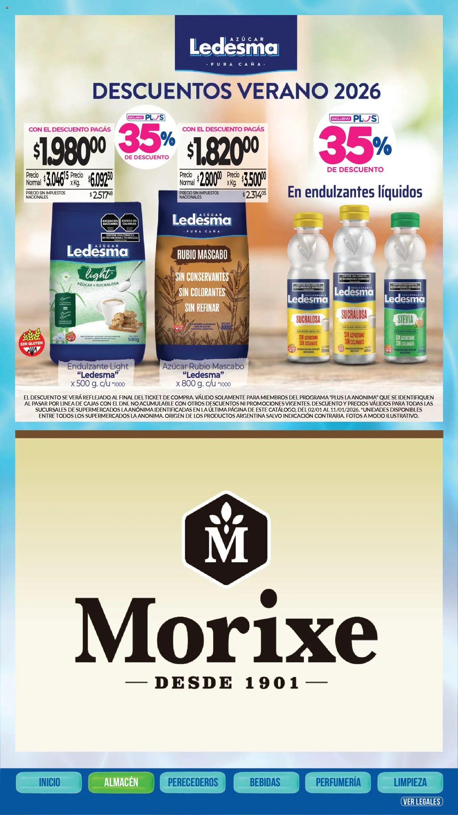 La Anonima - catalogos │ válido desde el 02.01.2026 | Página: 4 | Productos: Azucar, Edulcorante