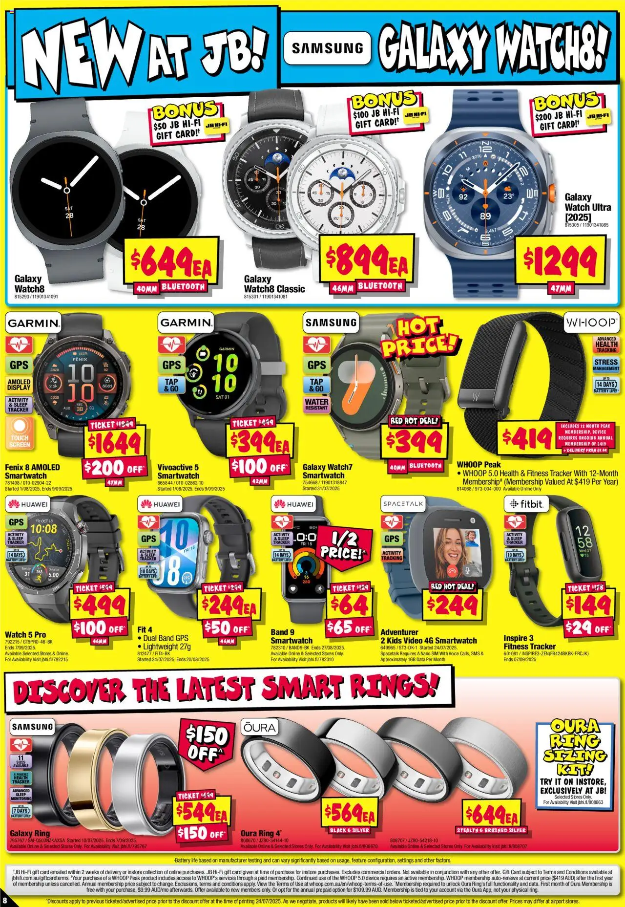 JB Hi-Fi catalogue - valid from 07.08.2025 | Page: 8 | Products: Water, Nano, Screen, Smartwatch