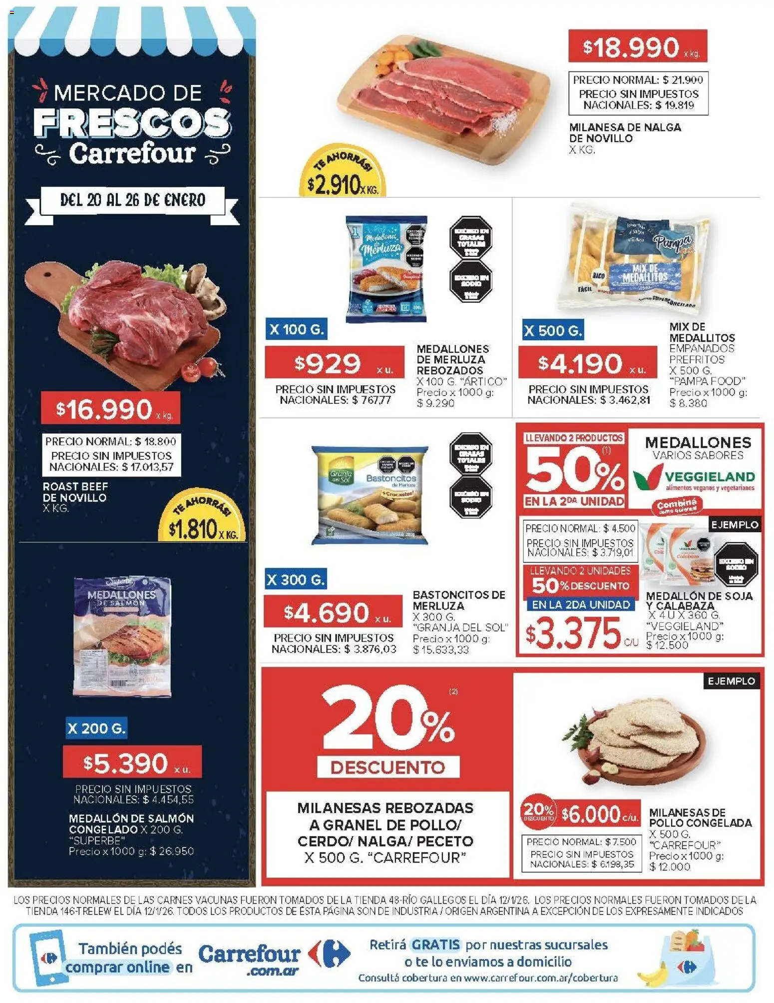 Carrefour ofertas │ válido desde el 20.01.2026 | Página: 38 | Productos: Pollo, Milanesa, Té