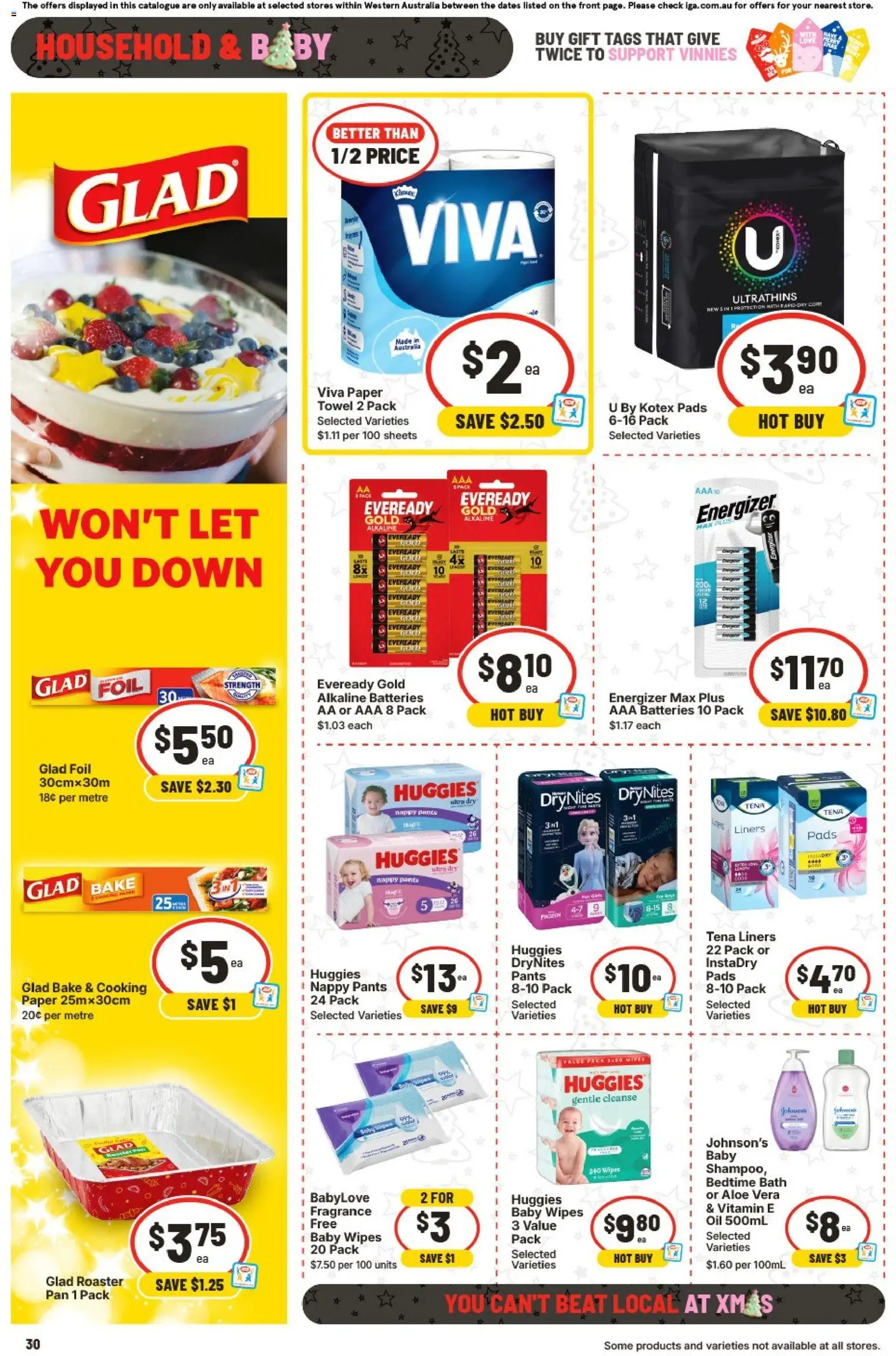 IGA catalogue - valid from 10.12.2025 | Page: 37 | Products: Bath, Household, Oil, Batteries