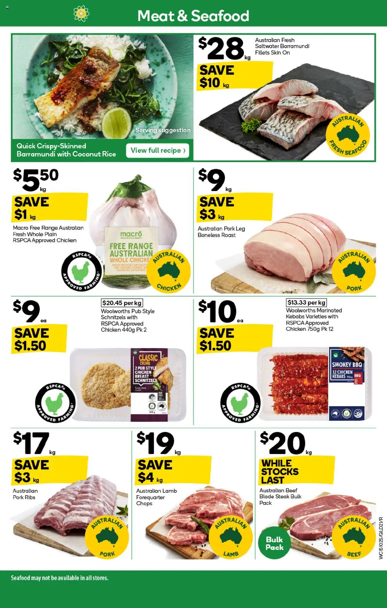 Woolworths catalogue - valid from 15.10.2025 | Page: 21 | Products: Rice, Beef, Meat, Seafood