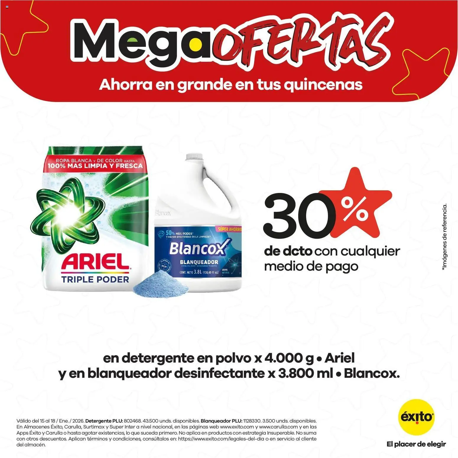 Éxito revista - valida desde el 15.01.2026 | Página: 6 | Productos: Polvo, Detergente, Ropa, Desinfectante