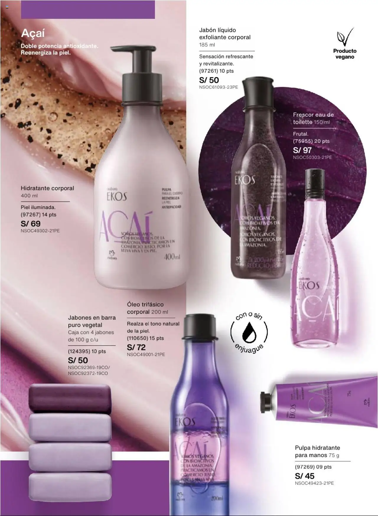 Catálogo Natura válido desde 22.07.2025 | Página: 114 | Productos: Exfoliante, Jabón, Caja, EAU de Toilette