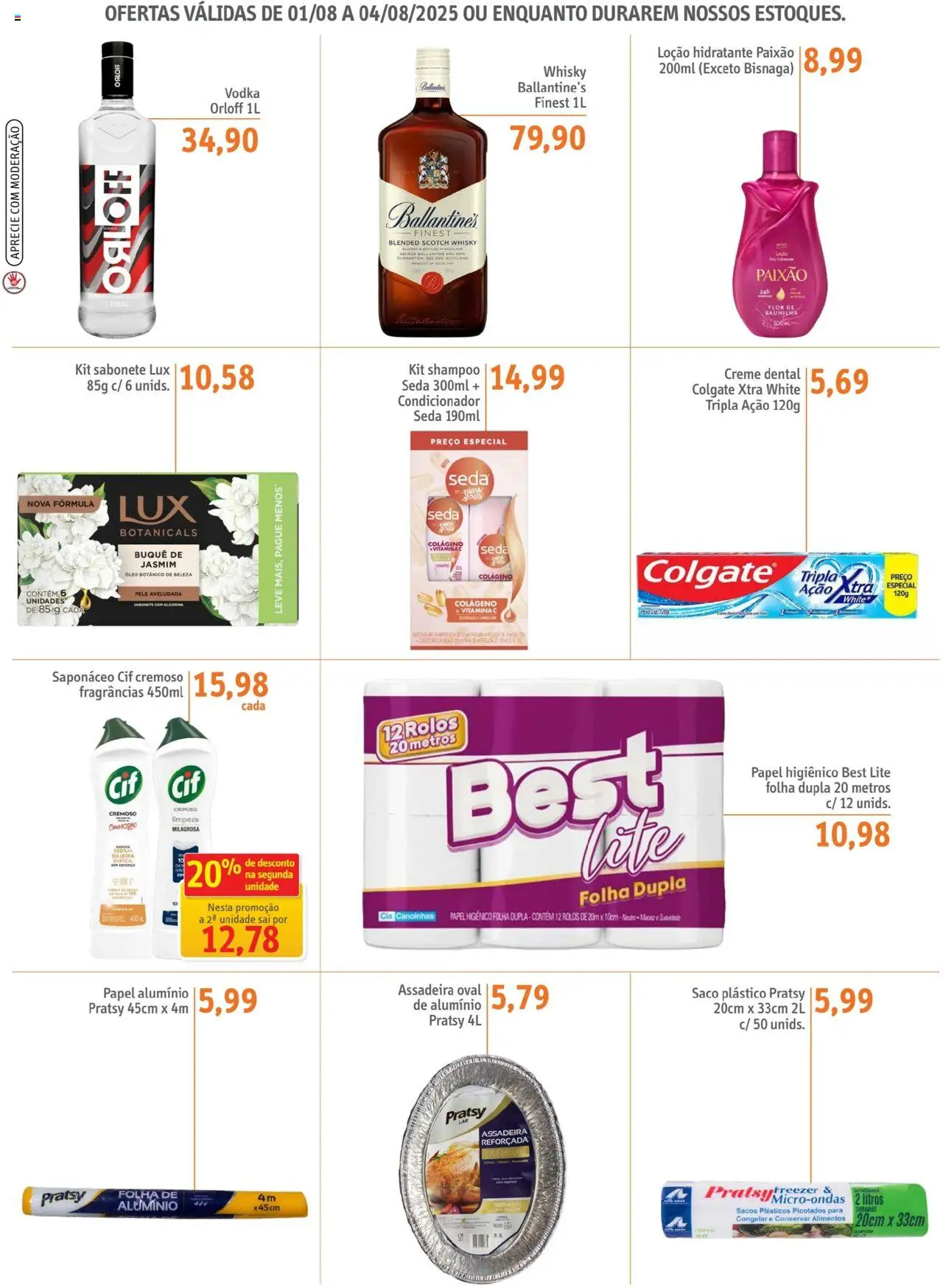 Sonda Folheto - válido de 01.08.2025 | Página: 3 | Produtos: Freezer, Óleo, Vitamina c, Papel higiênico