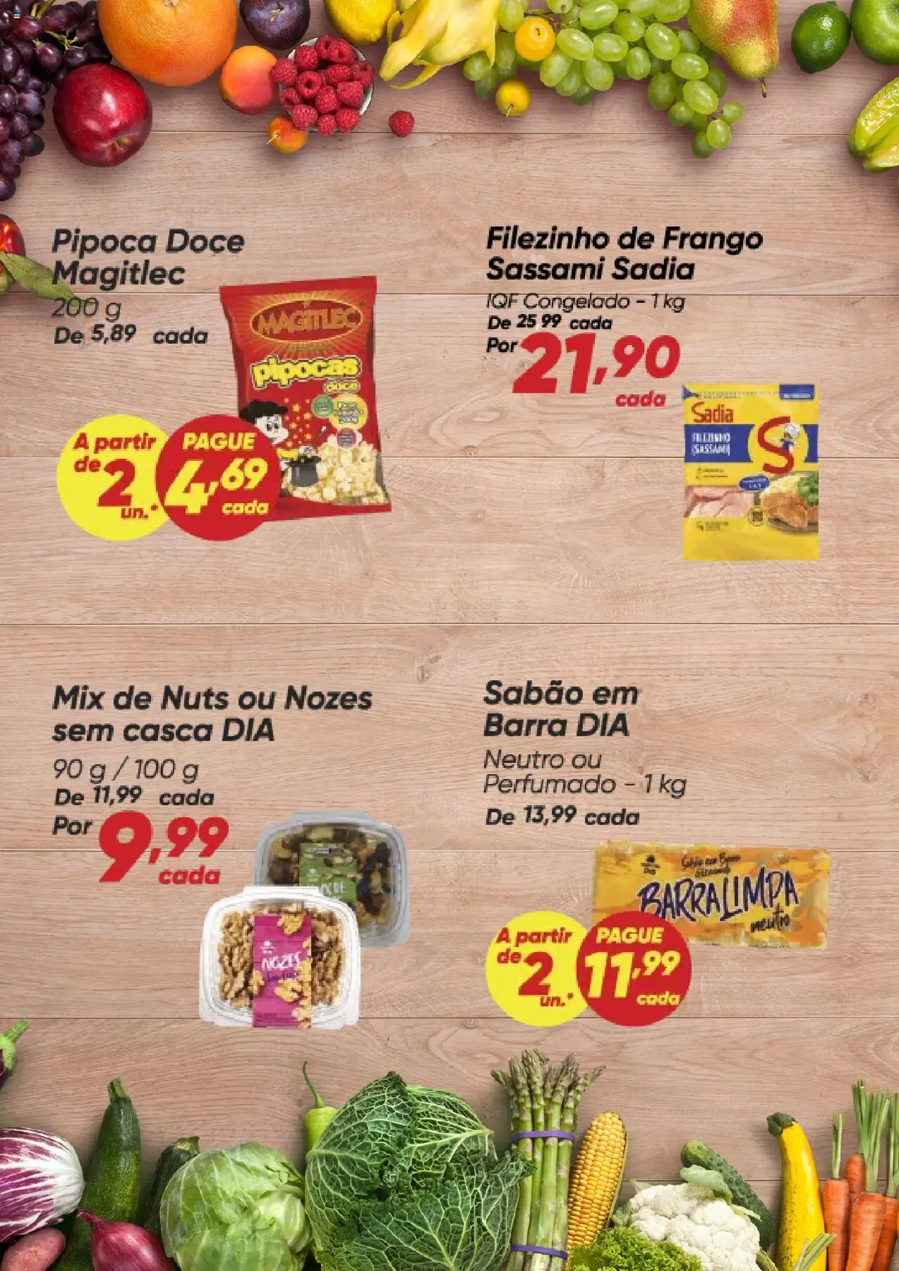 Dia Folheto - válido de 25.08.2025 | Página: 2 | Produtos: Sabão, Nozes, Frango, Pipoca