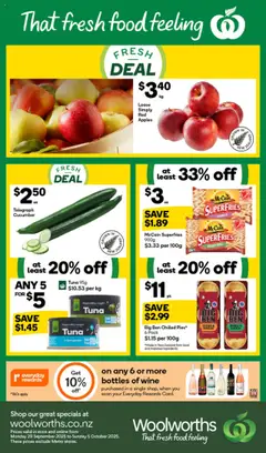 Woolworths South Island catalogue preview  - valid from 29.09.2025