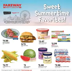 Preview of Fareway weekly ads valid from 21.07.2025