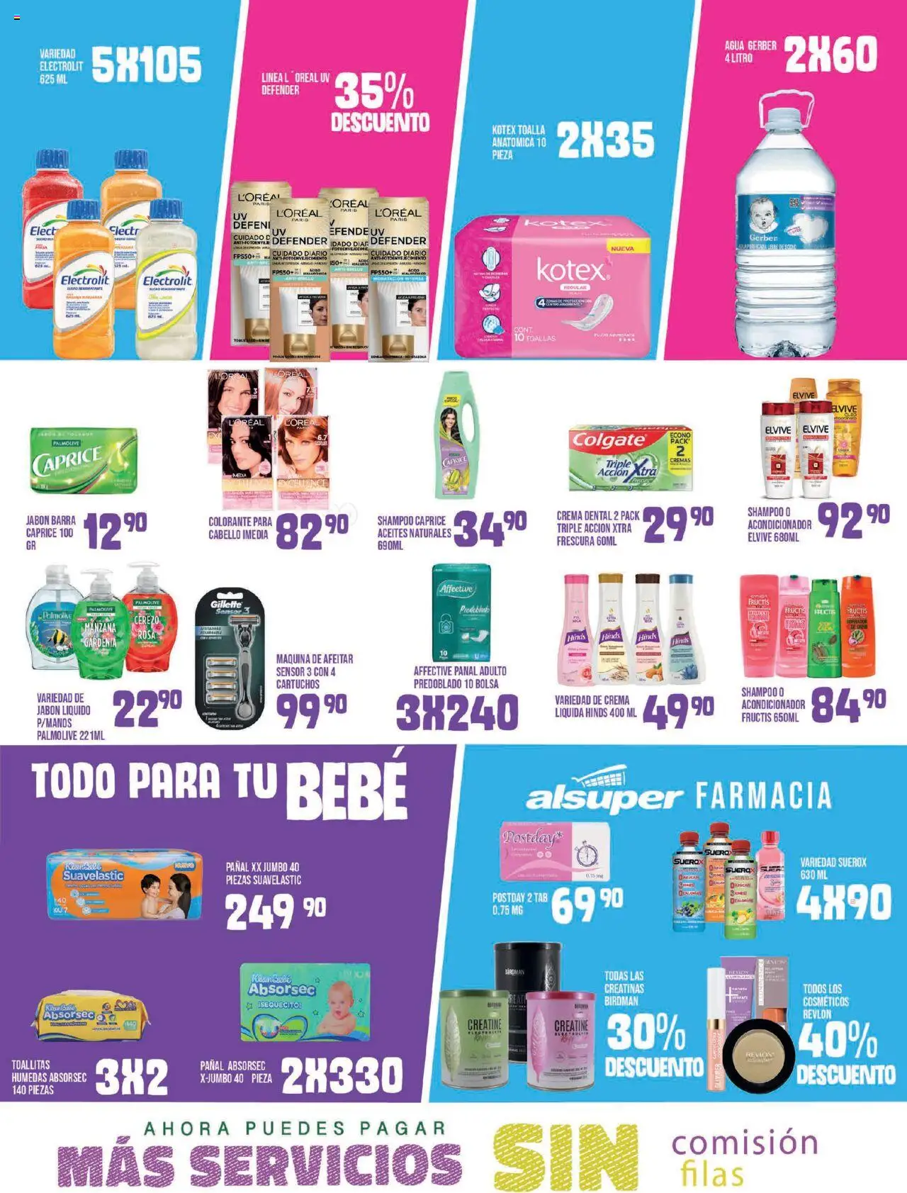 Nuevas ofertas de Alsuper válidas en toda la República Mexicana desde el 01.08.2025. ¡Encuentra las mejores ofertas en Alsuper - Folleto - Chihuahua Estado! | Página: 4 | Productos: Jabón líquido, Bolsa, Toallitas húmedas, Barra