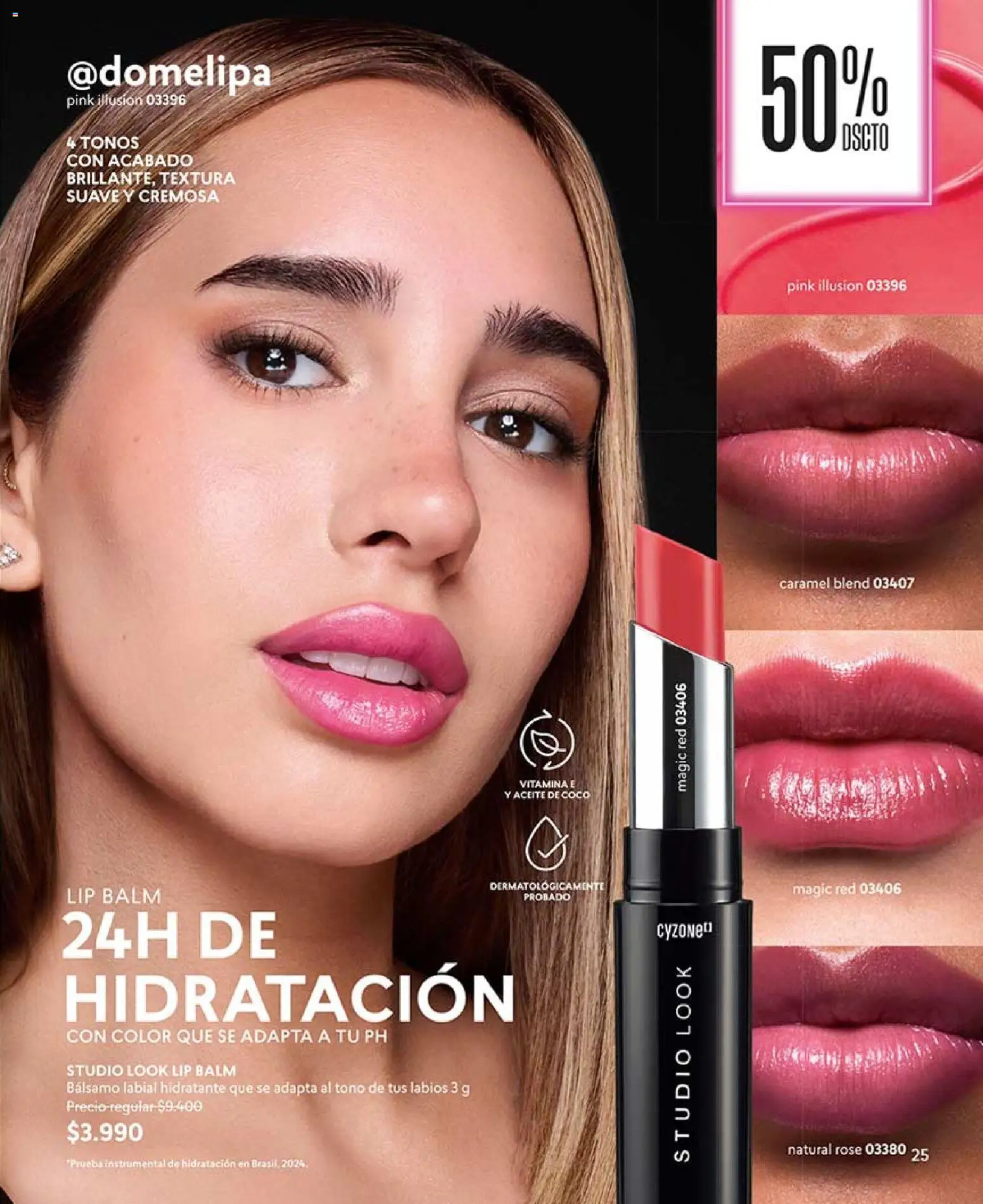 Catálogo CyZone Campaña 5 │ válido desde el 01.03.2026 | Página: 25 | Productos: Bálsamo, Labial, Aceite