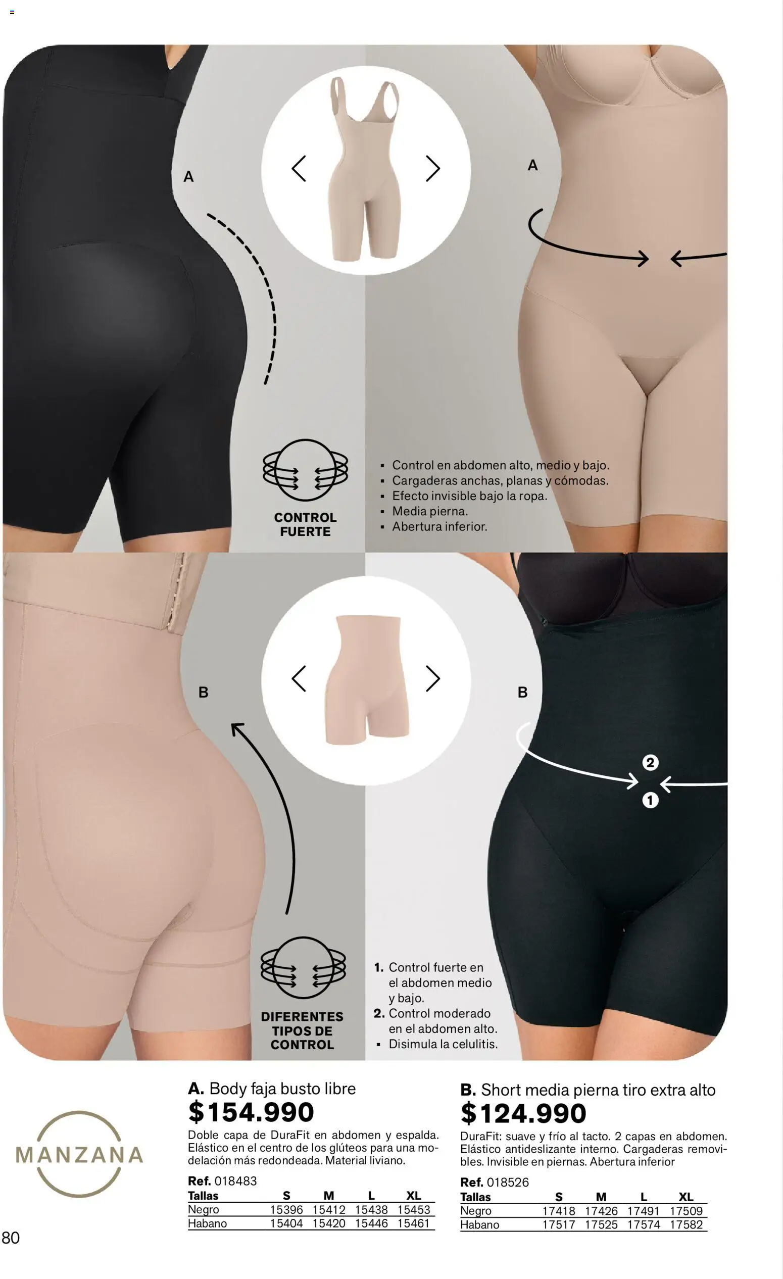 Leonisa revista - valida desde el 03.04.2026 | Página: 80 | Productos: Faja, Body, Short, Manzana
