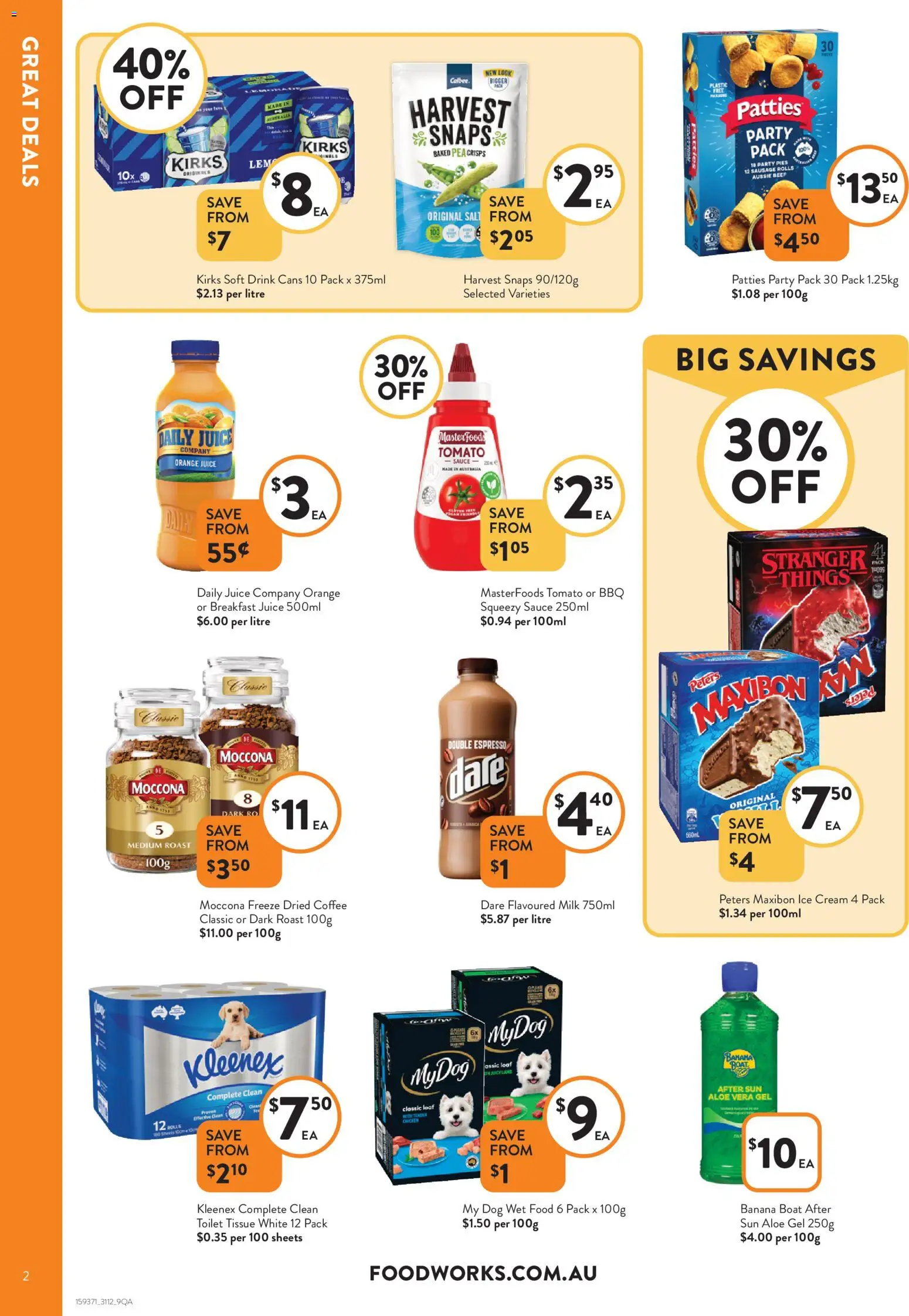 Foodworks catalogue - valid from 31.12.2025 | Page: 2 | Products: Beef, Salt, Sausage, Moccona