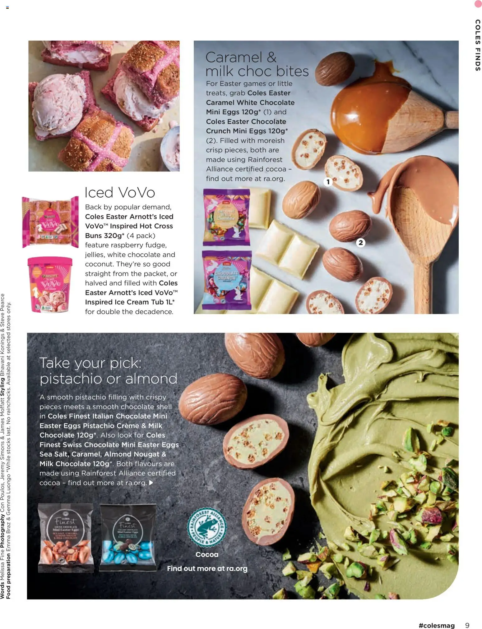 Coles catalogue - valid from 05.03.2026 | Page: 9 | Products: Eggs, Chocolate, Ice cream, Raspberry