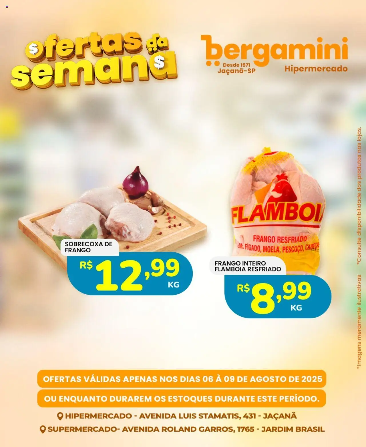 Supermercado Bergamini Folheto - válido de 06.08.2025 | Página: 5 | Produtos: Frango