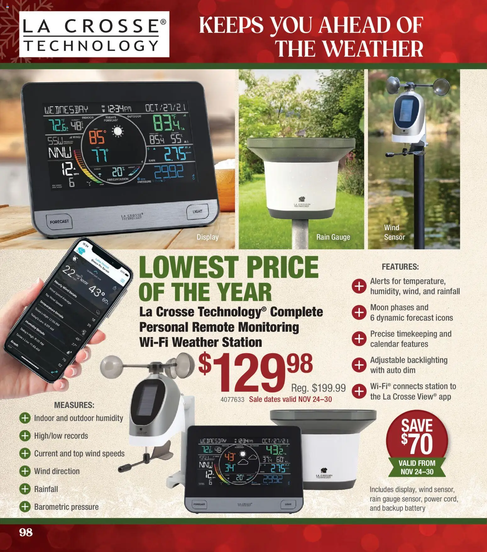 Cabela's Christmas Gift Guide 25 - valid from 01.11.2025 | Page: 98 | Products: Battery, Sensor, Weather station