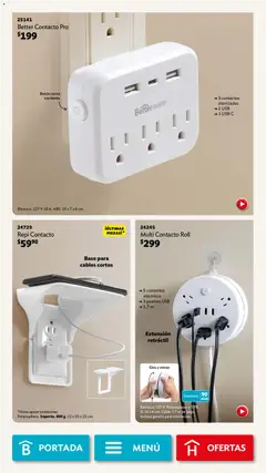 Vista previa de Betterware campaña 1 2026, nuevo folleto de la tienda, válido en México a partir del 05.01.2026 | Página: 77 | Productos: Usb, Extensión, Cable