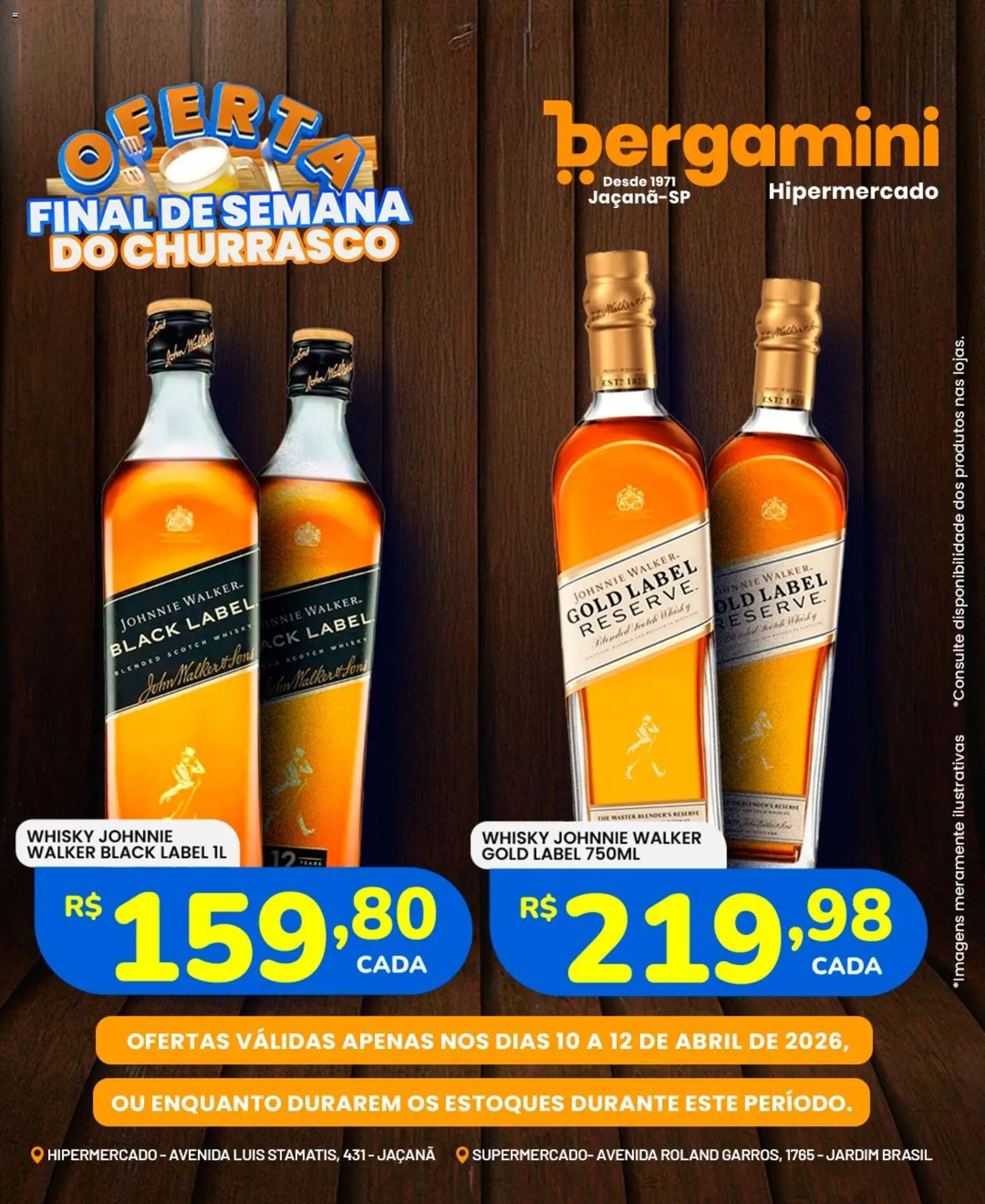 Supermercado Bergamini Folheto - válido de 10.04.2026 | Página: 11 | Produtos: Whisky