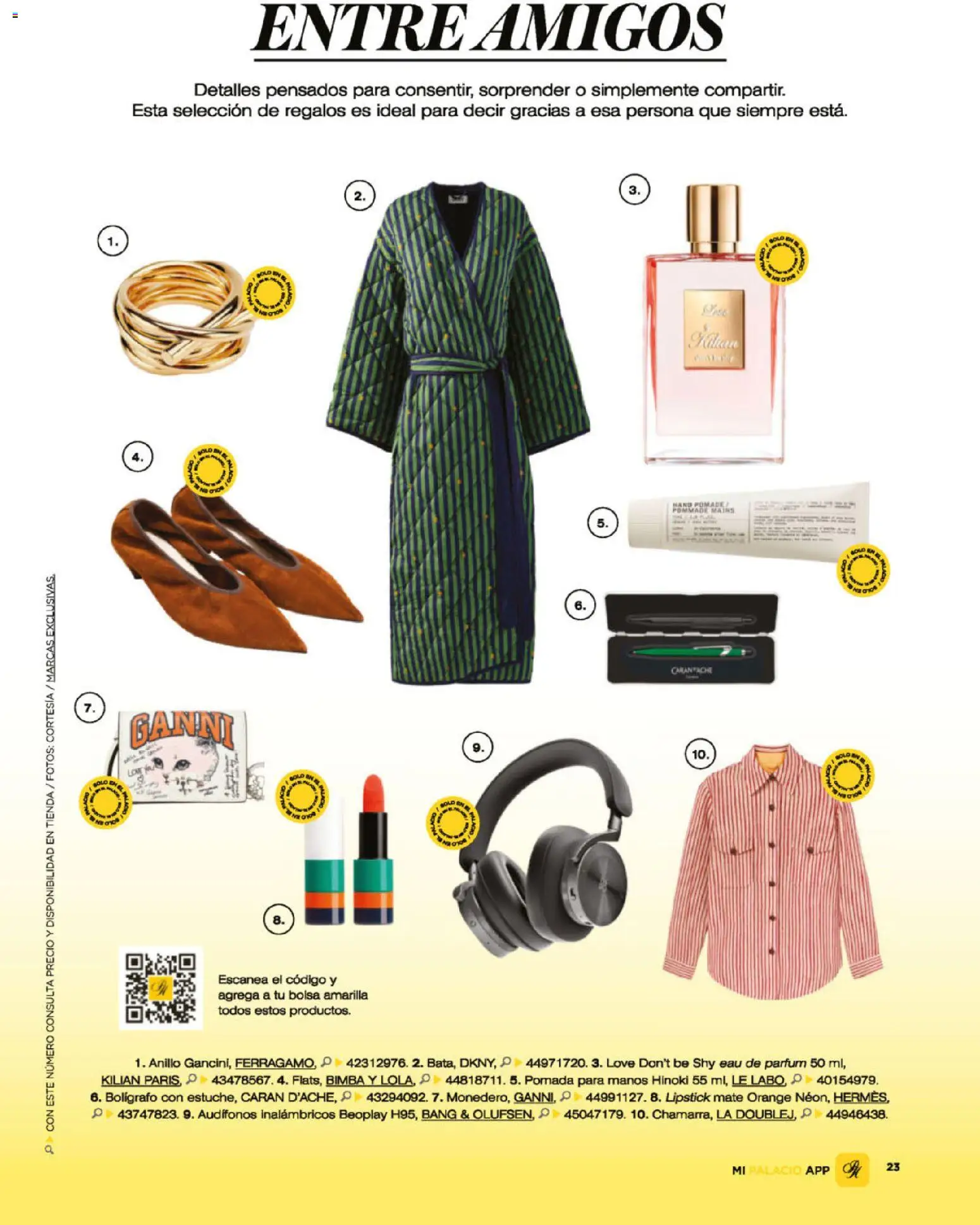 Nuevas ofertas de Palacio De Hierro válidas en toda la República Mexicana desde el 02.02.2026. ¡Encuentra las mejores ofertas en Palacio De Hierro catálogo! | Página: 25 | Productos: Bolsa, Audífonos, Mate, Anillo