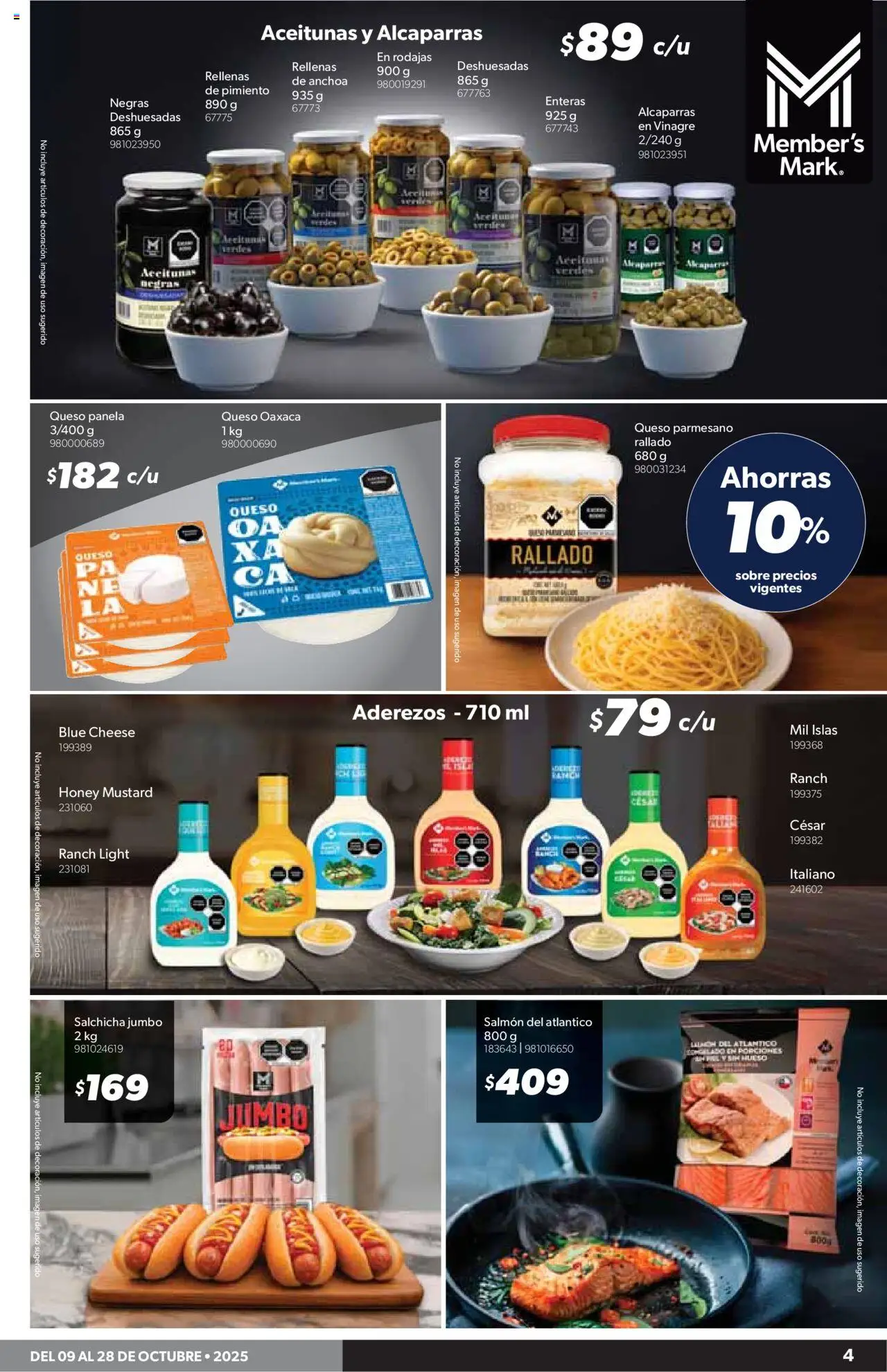 Nuevas ofertas de Sam's Club válidas en toda la República Mexicana desde el 09.10.2025. ¡Encuentra las mejores ofertas en Sam's Club - Catálogo! | Página: 3 | Productos: Vinagre, Salchicha, Pimiento, Sobre
