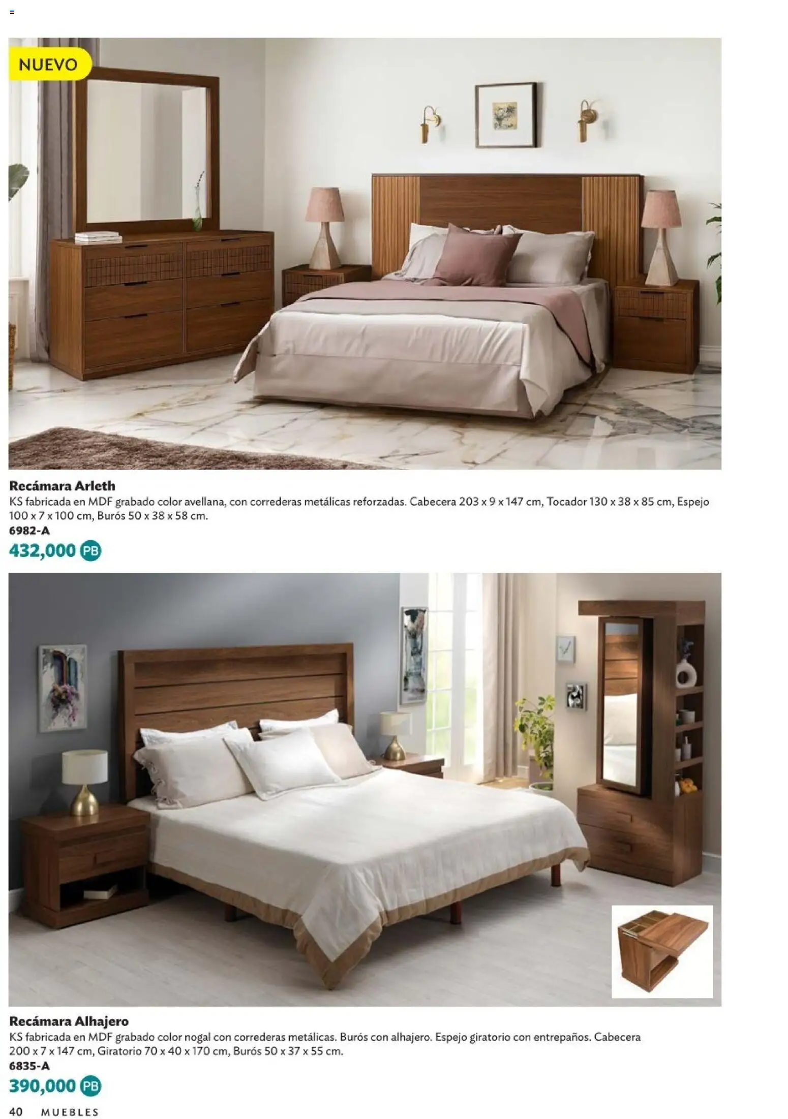 Nuevas ofertas de Betterware válidas en toda la República Mexicana desde el 05.01.2026. ¡Encuentra las mejores ofertas en Betterware Catálogo de Premios! | Página: 40 | Productos: Cabecera, Espejo