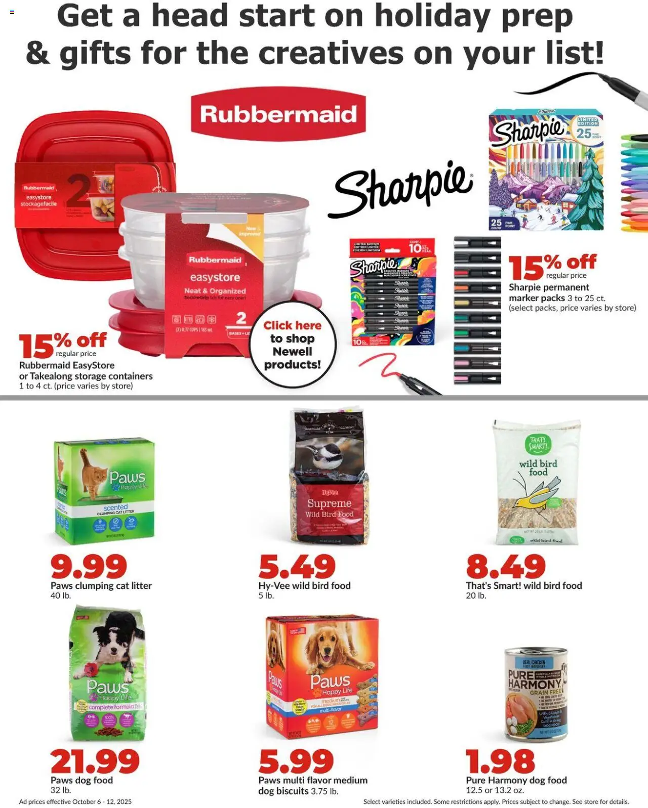 HyVee Weekly Ad - valid from 06.10.2025 | Page: 32 | Products: Dog Food, Cat Litter