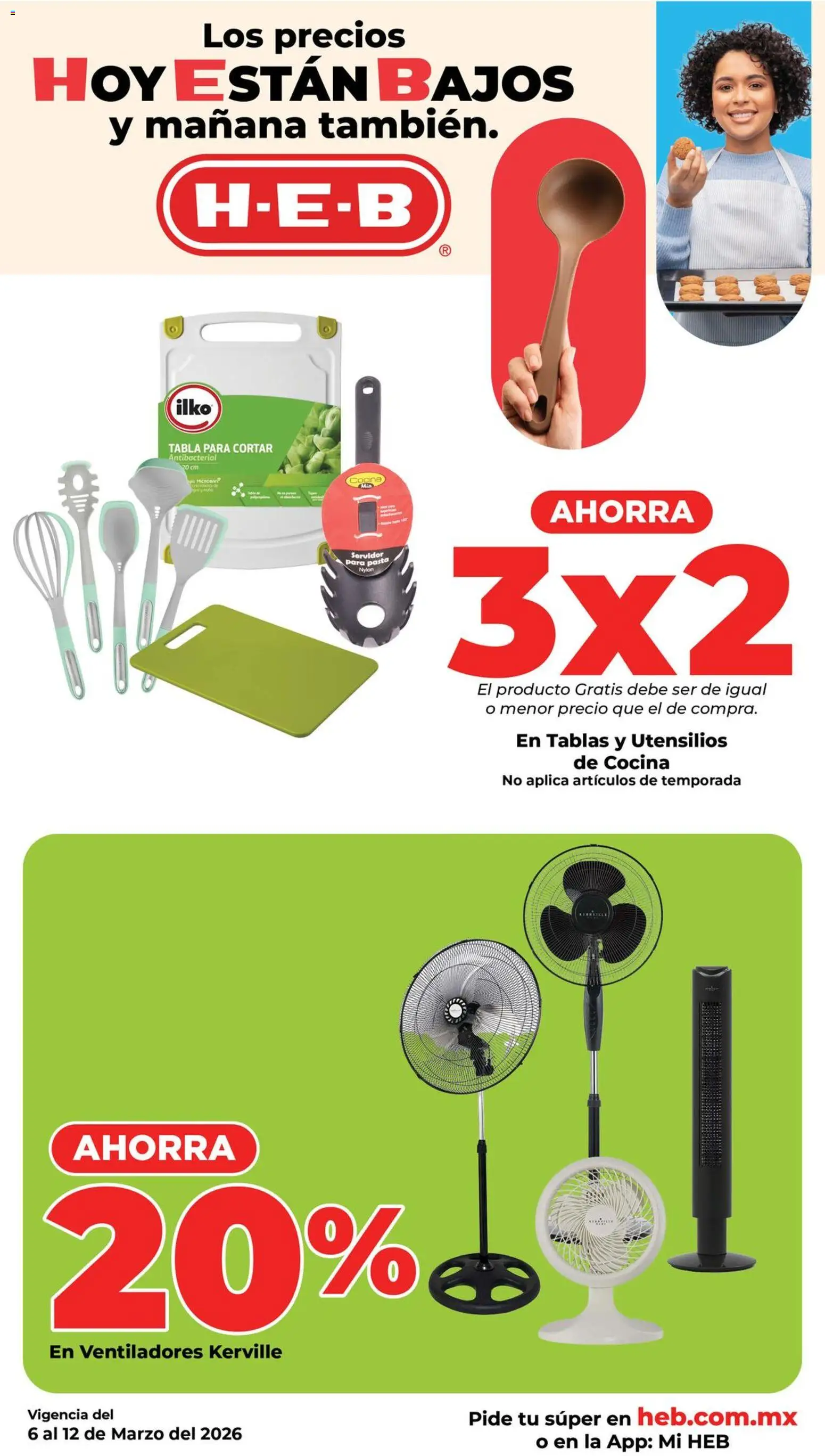 Nuevas ofertas de H-E-B válidas en toda la República Mexicana desde el 06.03.2026. ¡Encuentra las mejores ofertas en H-E-B folleto! | Página: 16 | Productos: Pasta, Cocina, Utensilios de cocina