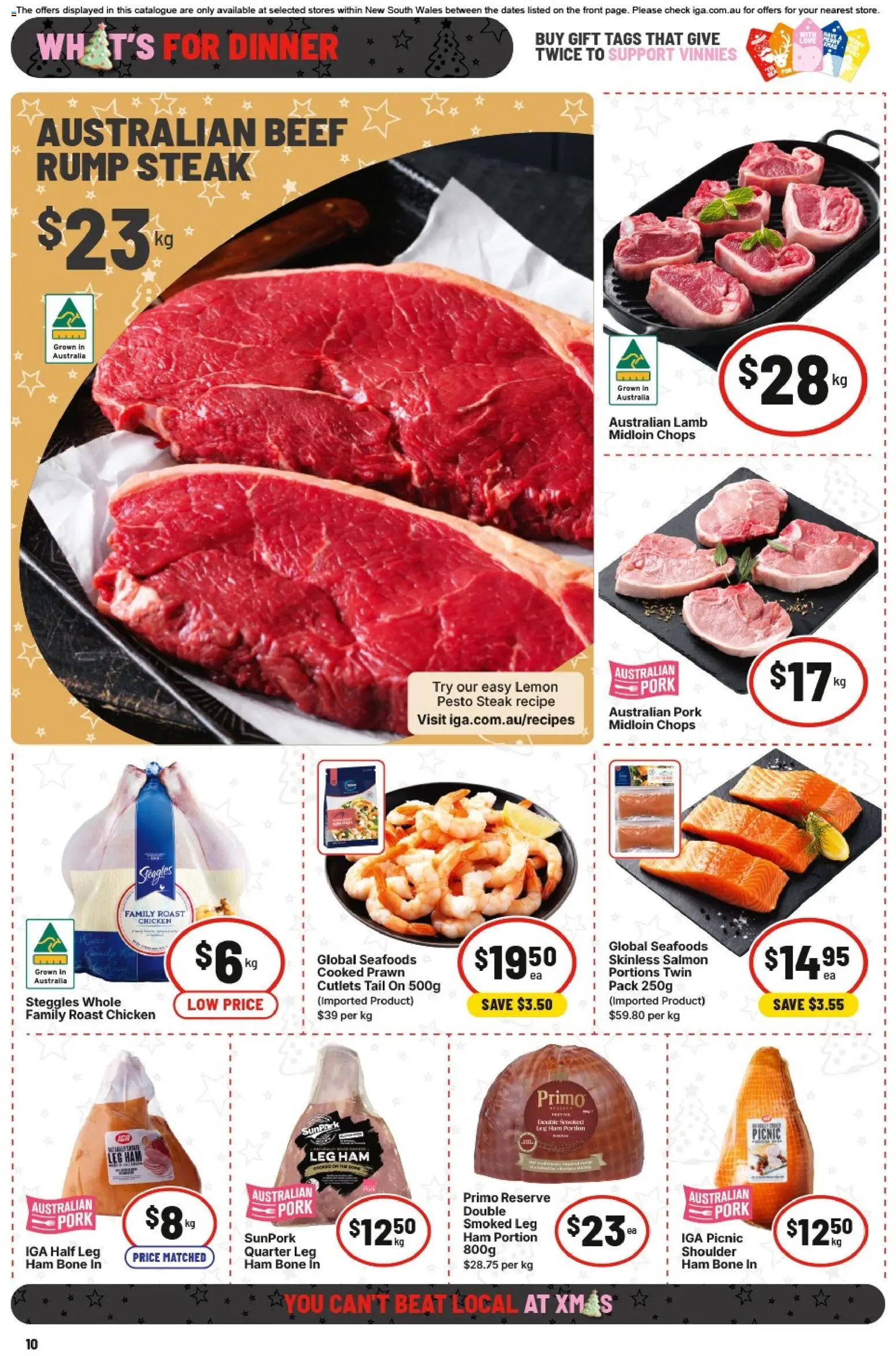 IGA catalogue - valid from 10.12.2025 | Page: 17 | Products: Chicken, Pork, Lamb, Lemon