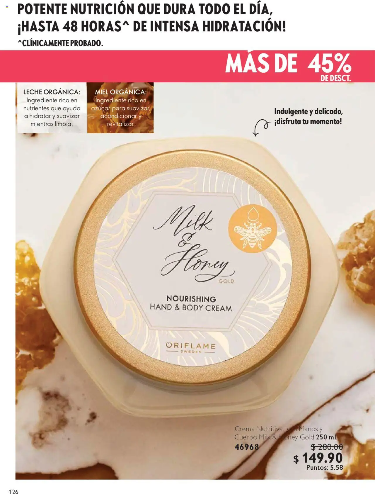 Nuevas ofertas de Oriflame válidas en toda la República Mexicana desde el 04.10.2025. ¡Encuentra las mejores ofertas en Oriflame - Campaña 14 2025! | Página: 126 | Productos: Azúcar, Crema, Leche, Body