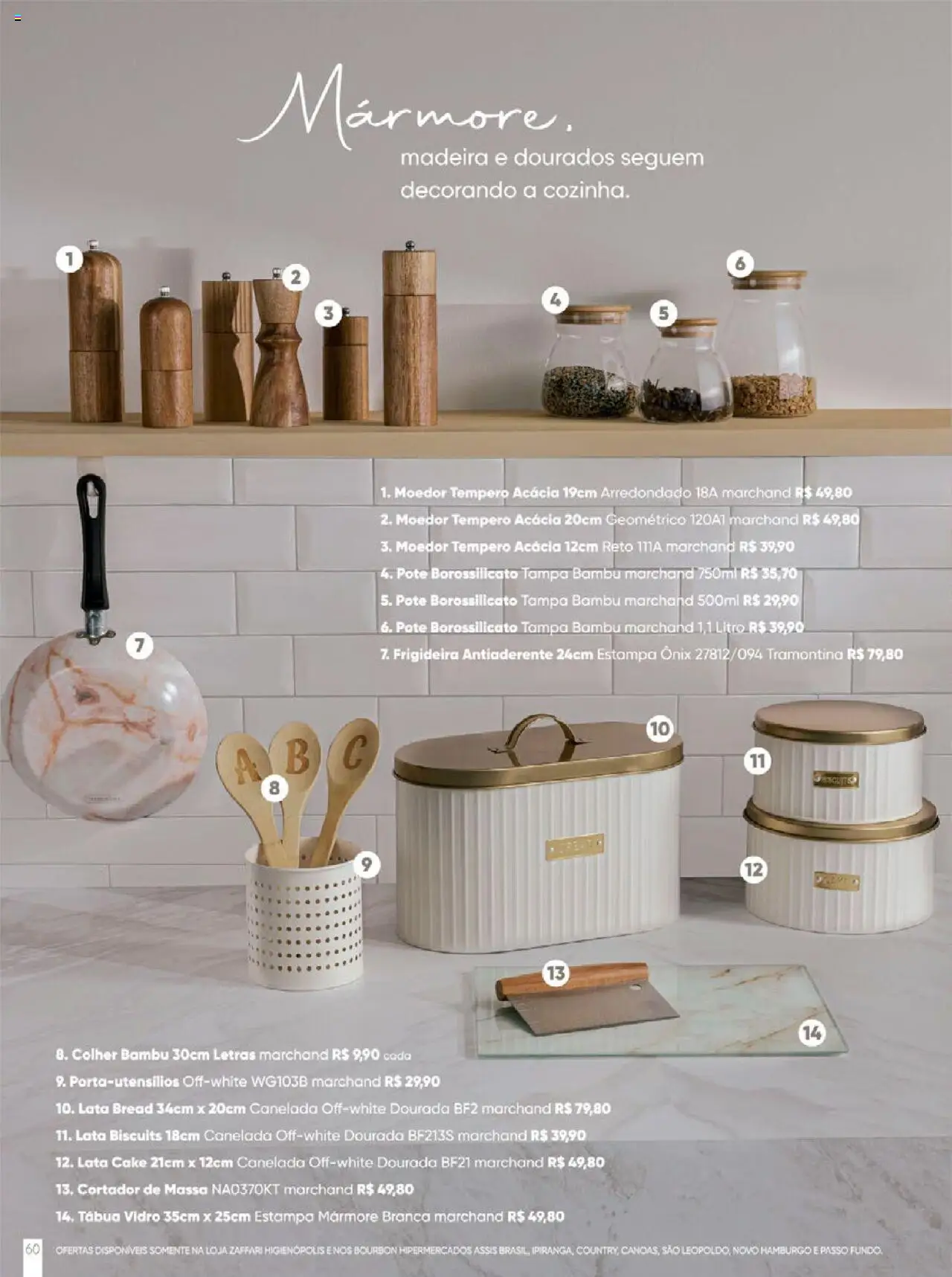 Zaffari Folheto - válido de 09.06.2025 | Página: 60 | Produtos: Moedor, Frigideira, Massa, Cortador