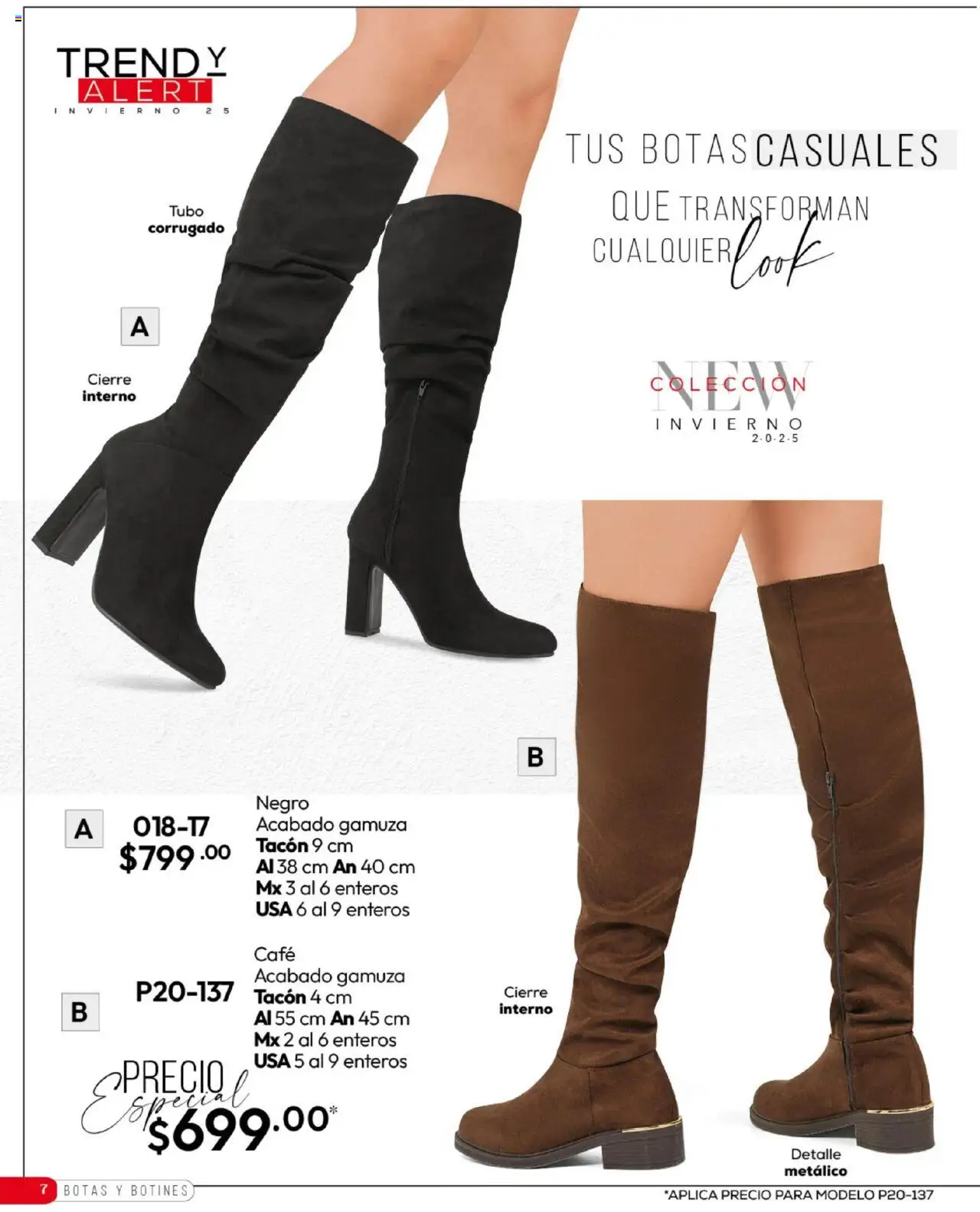 Nuevas ofertas de Cklass válidas en toda la República Mexicana desde el 16.09.2025. ¡Encuentra las mejores ofertas en Cklass - Catálogo Invierno Calzado! | Página: 8 | Productos: Botas, Café, Gamuza, Botines