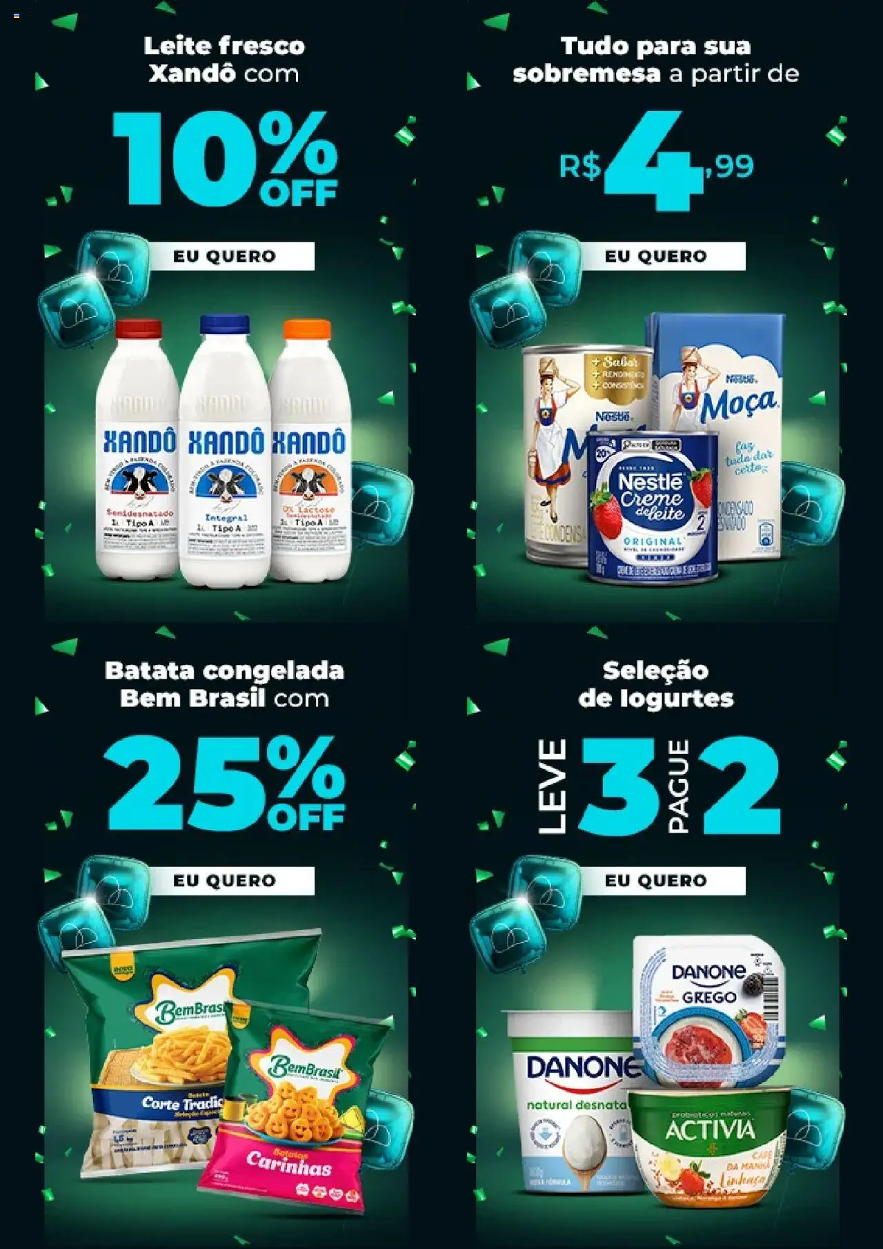 Pão de Açúcar Folheto - válido de 25.08.2025 | Página: 5 | Produtos: Leite, Creme, Batata