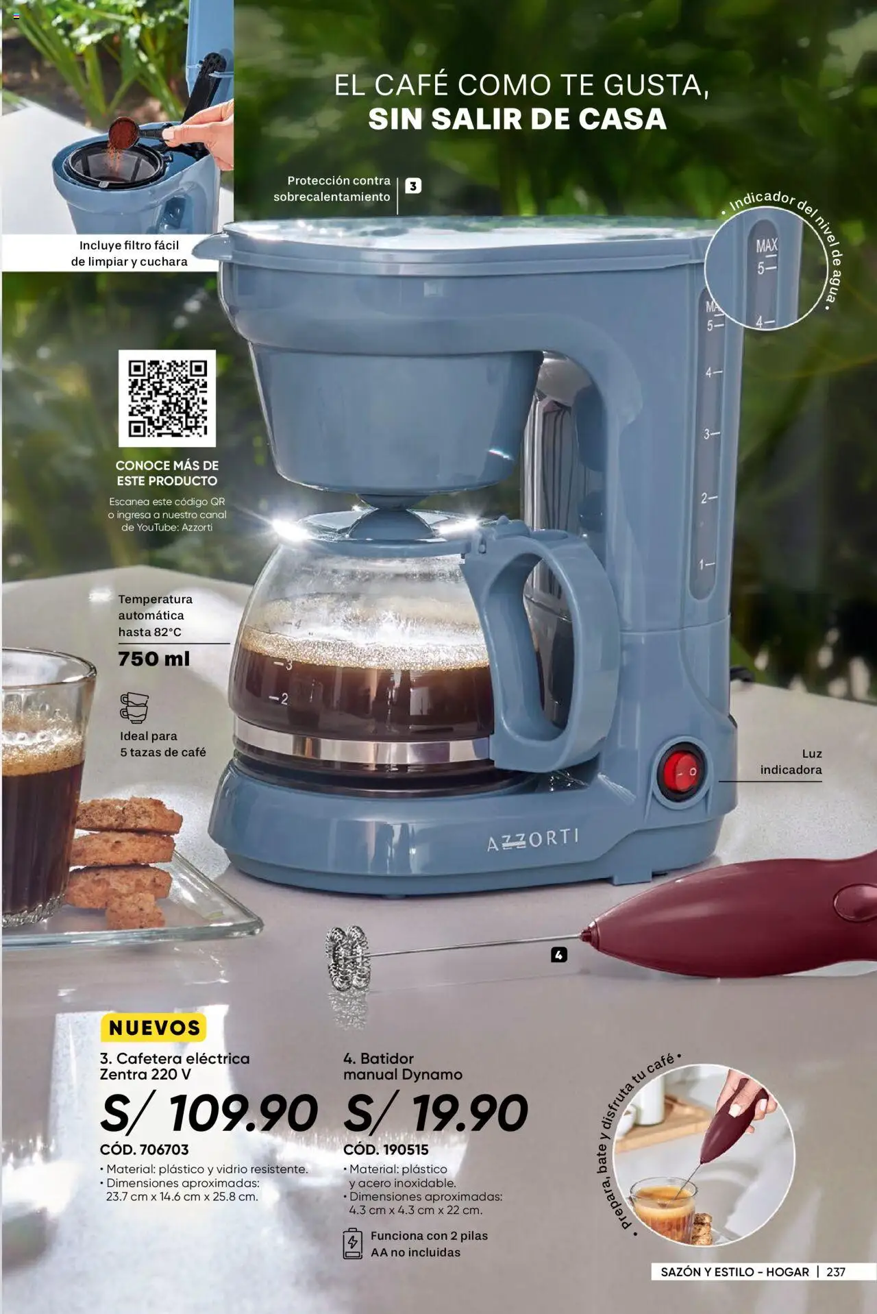 Catálogo Azzorti válido desde 18.08.2025 | Página: 241 | Productos: Café, Té, Cafetera