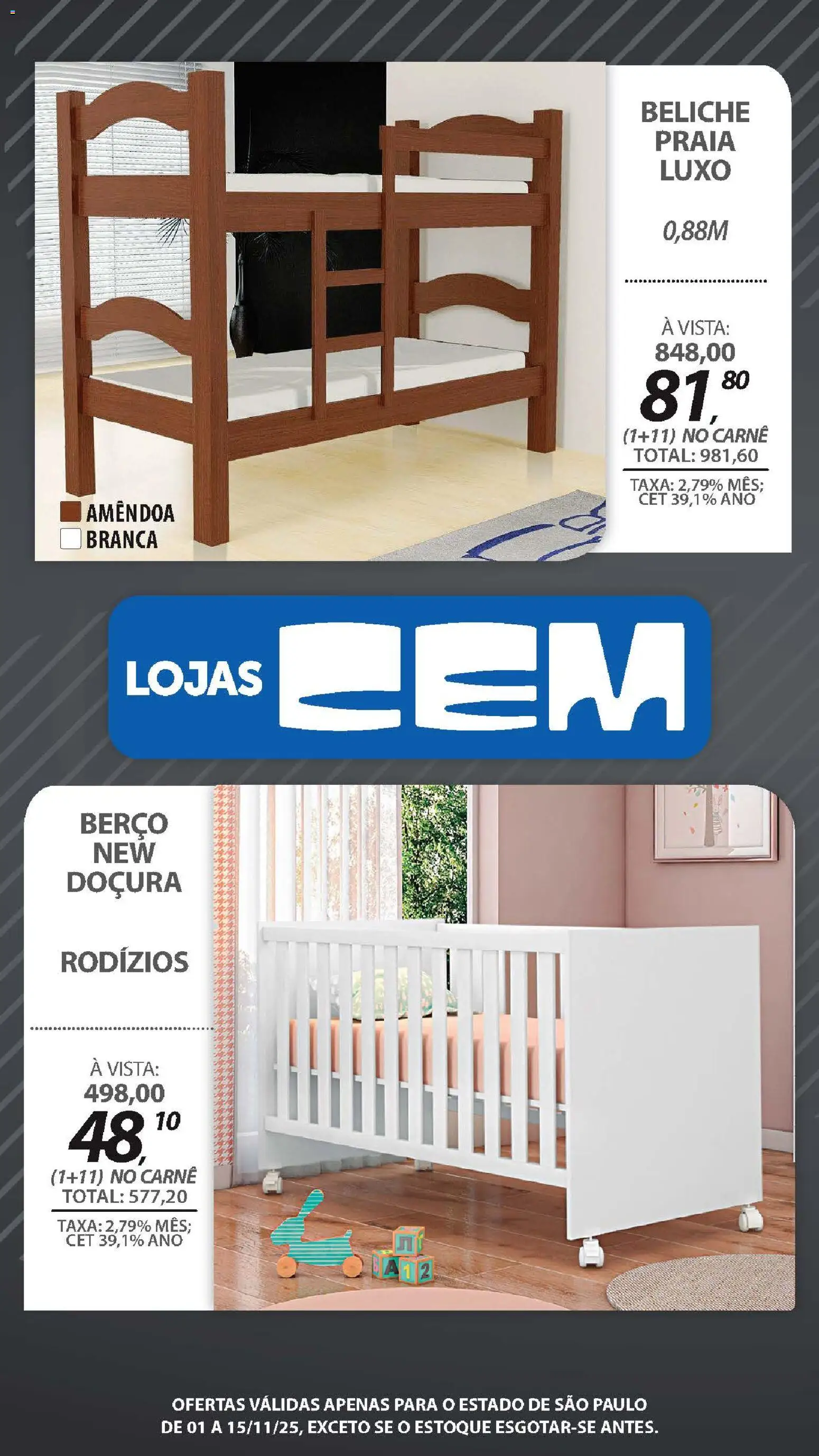 Lojas Cem Folheto - válido de 01.11.2025 | Página: 107