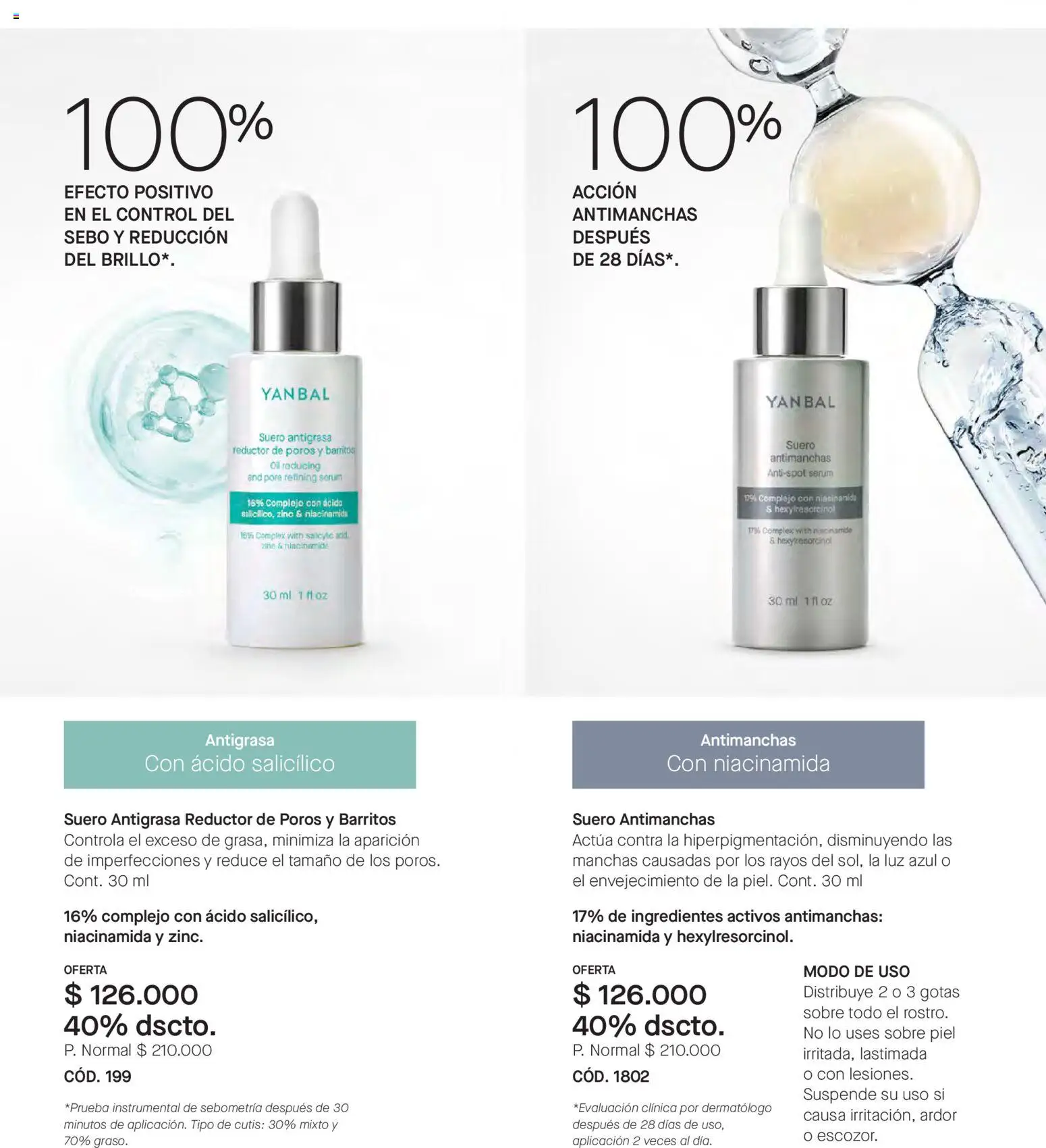 Yanbal revista - valida desde el 08.11.2025 | Página: 97 | Productos: Antigrasa, Serum, Brillo, Sobre