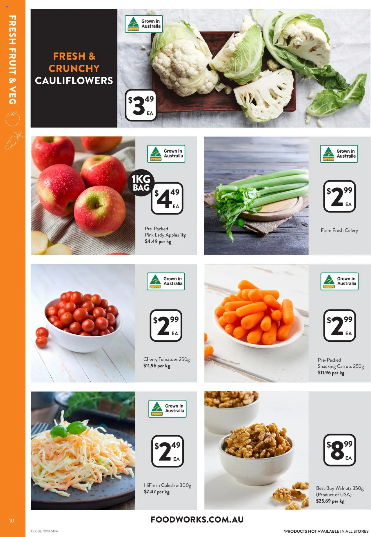 Foodworks catalogue - valid from 20.08.2025 | Page: 10 | Products: Apples, Tomatoes, Carrots
