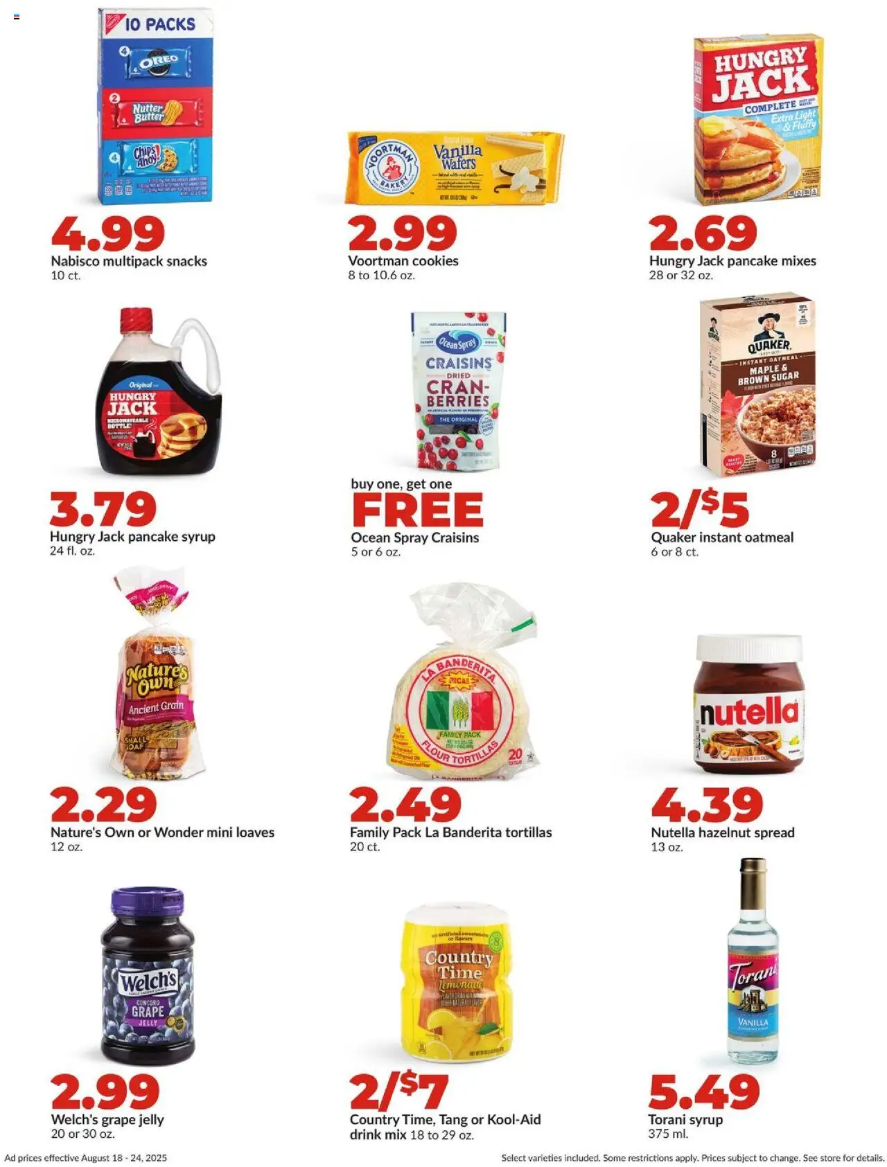 HyVee Weekly Ad - valid from 18.08.2025 | Page: 21 | Products: Berries, Butter, Cookies, Sugar