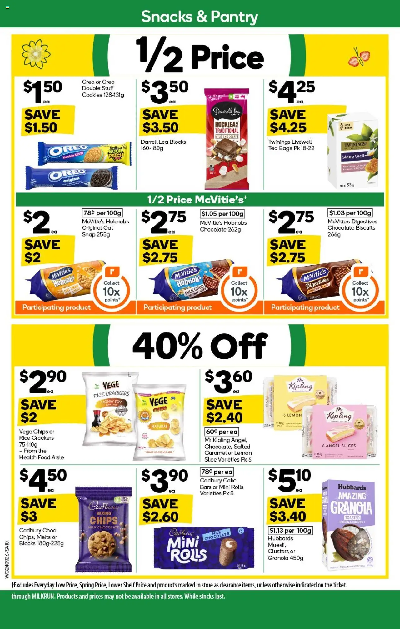 Woolworths catalogue - valid from 24.09.2025 | Page: 10 | Products: Cocoa, Crackers, Honey, Lemon